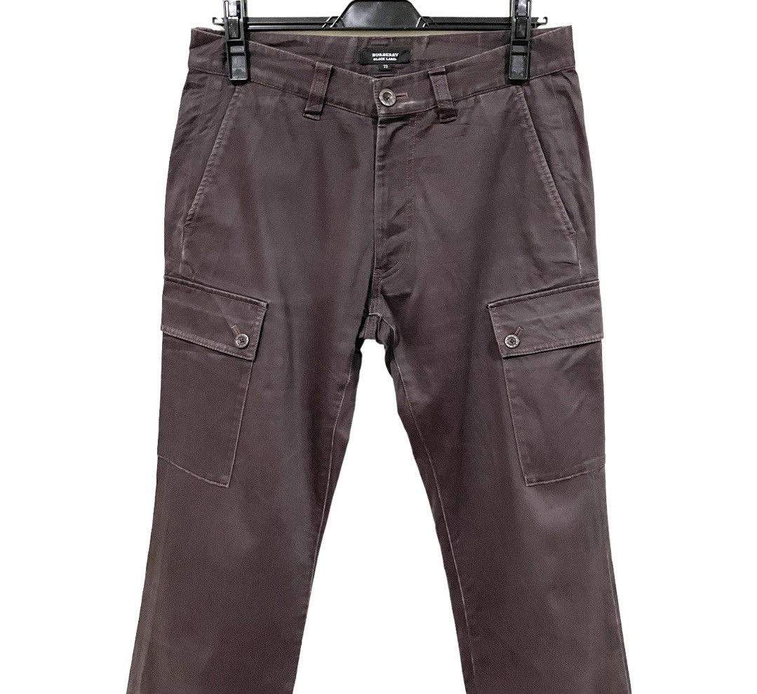 Black Label Vintage Burberry Black Label Flap Checked Pocket Cargo Pants Size US 30 / EU 46 - 5 Thumbnail