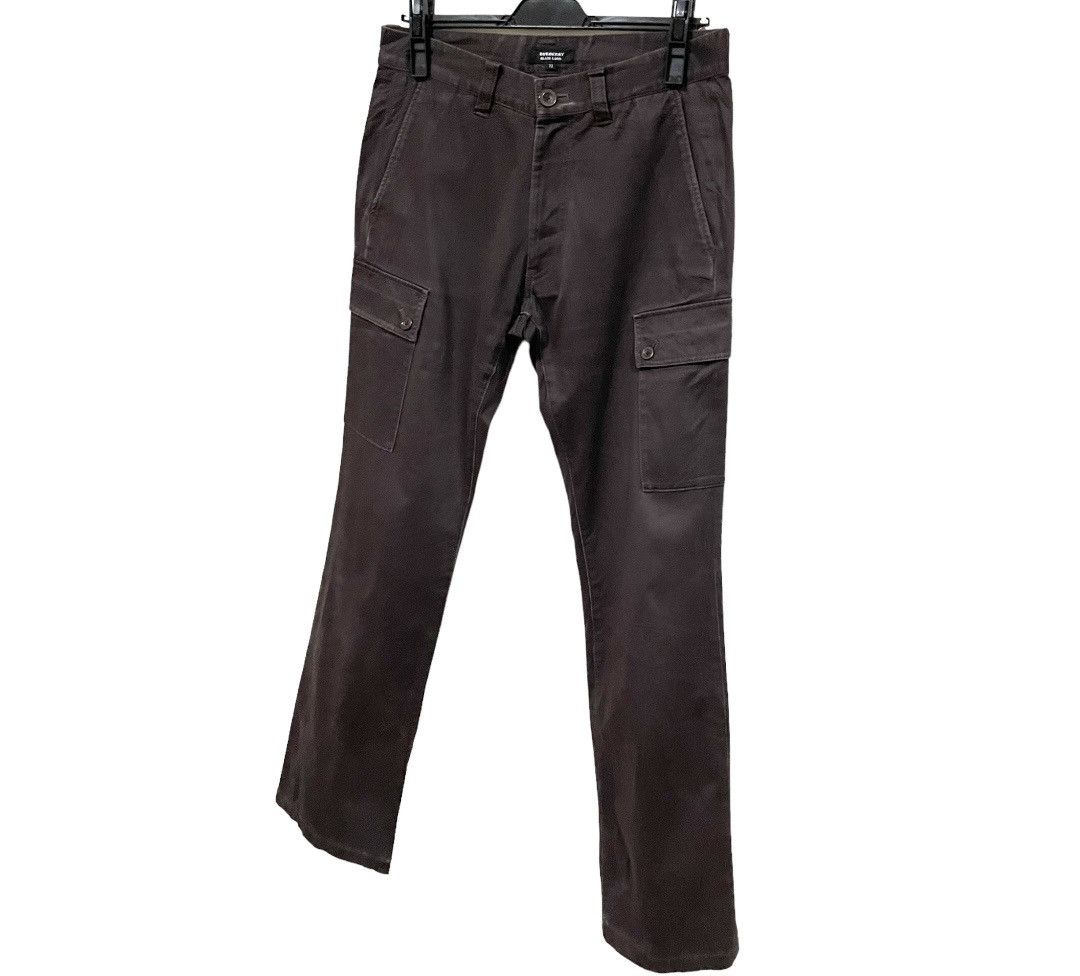 Black Label Vintage Burberry Black Label Flap Checked Pocket Cargo Pants Size US 30 / EU 46 - 4 Thumbnail