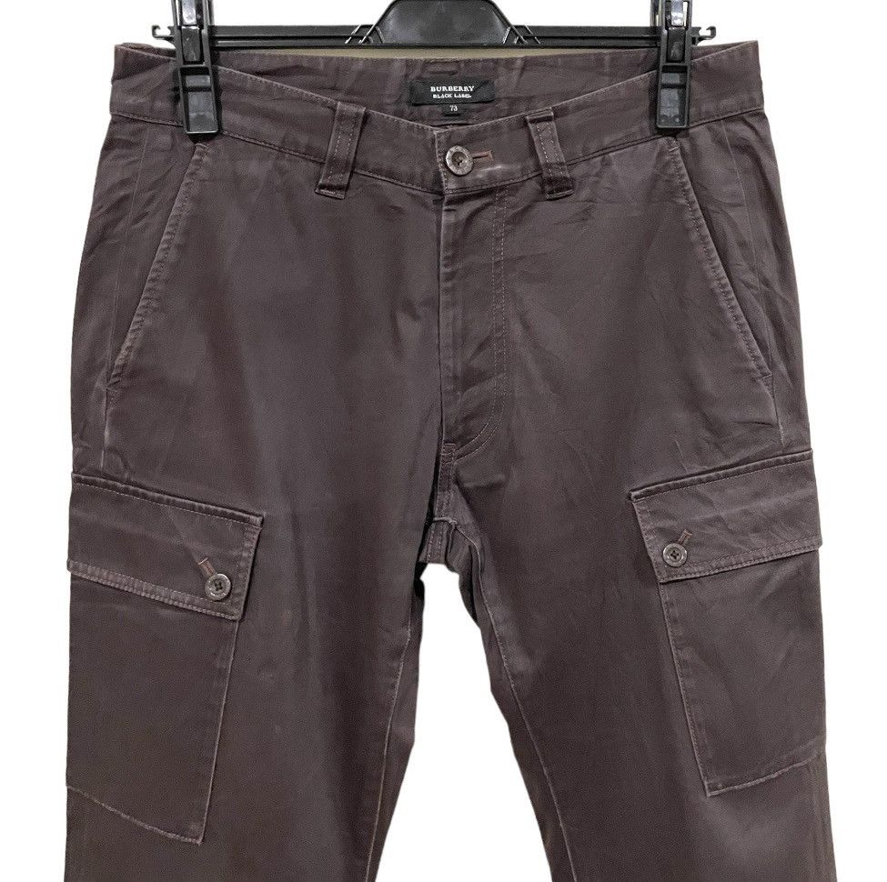 Black Label Vintage Burberry Black Label Flap Checked Pocket Cargo Pants Size US 30 / EU 46 - 8 Thumbnail