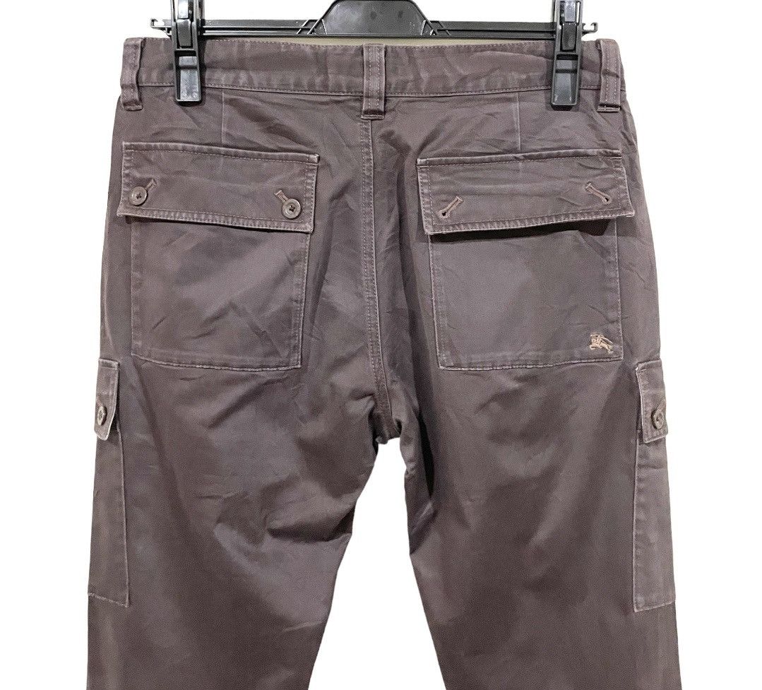 Black Label Vintage Burberry Black Label Flap Checked Pocket Cargo Pants Size US 30 / EU 46 - 14 Thumbnail
