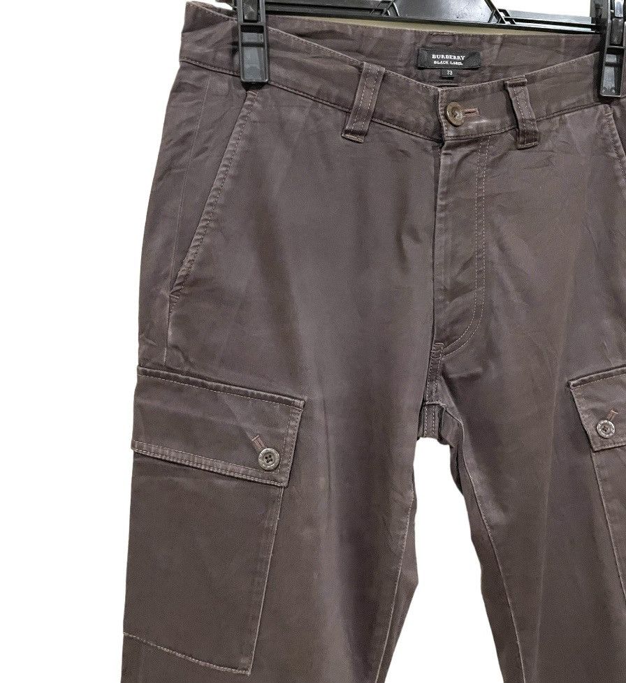 Black Label Vintage Burberry Black Label Flap Checked Pocket Cargo Pants Size US 30 / EU 46 - 6 Thumbnail