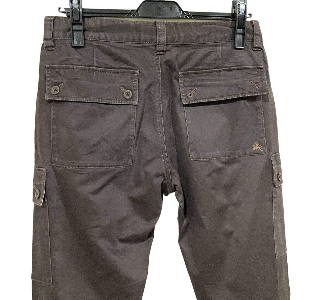 Black Label Vintage Burberry Black Label Flap Checked Pocket Cargo Pants Size US 30 / EU 46 - 9 Thumbnail