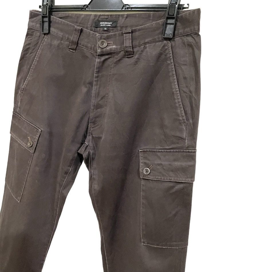 Black Label Vintage Burberry Black Label Flap Checked Pocket Cargo Pants Size US 30 / EU 46 - 7 Thumbnail