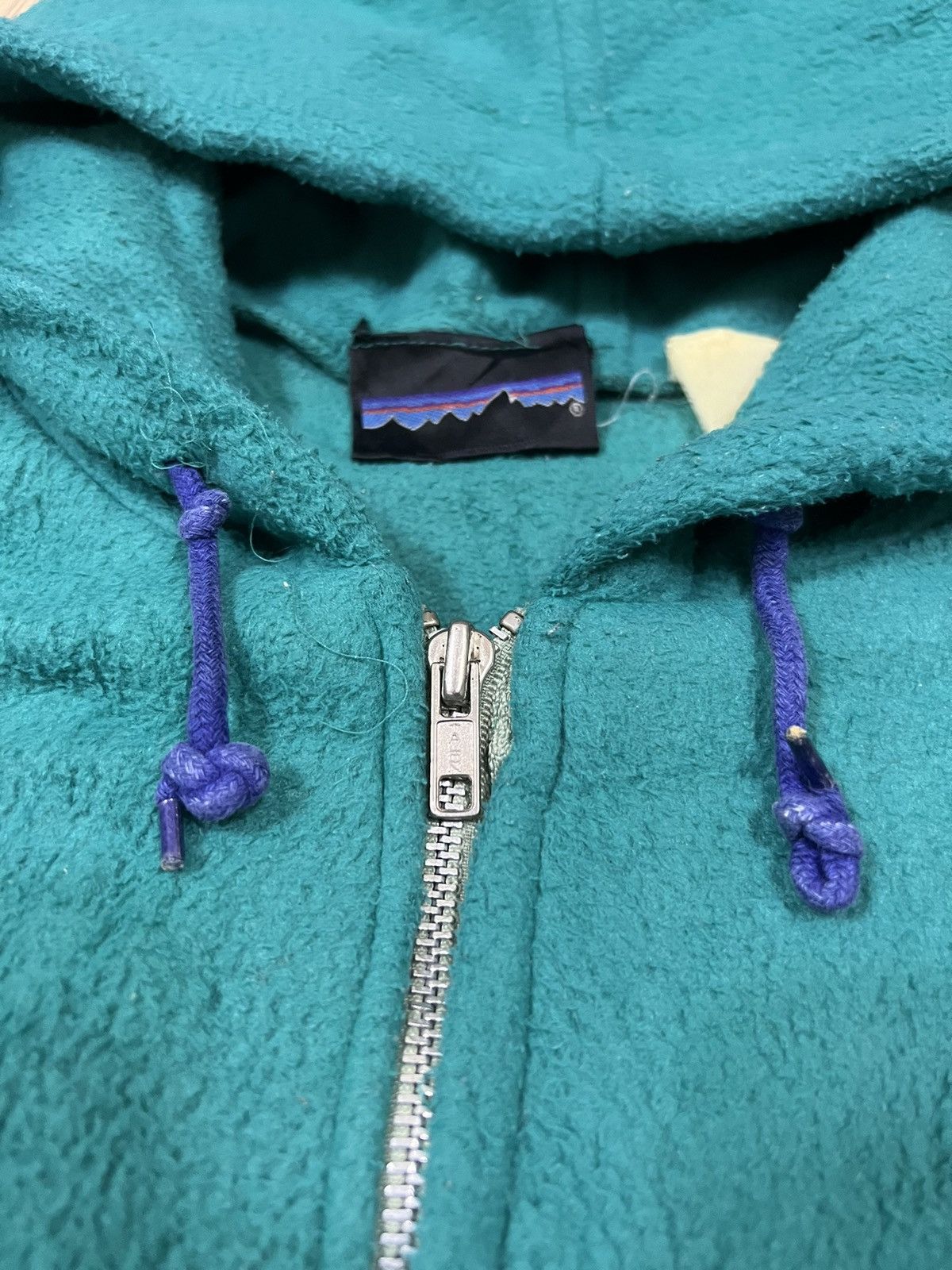 Patagonia 1980s Patagonia 🇺🇸 Micro Fleece Talon Zip Hoodie Sweater Size US L / EU 52-54 / 3 - 4 Thumbnail