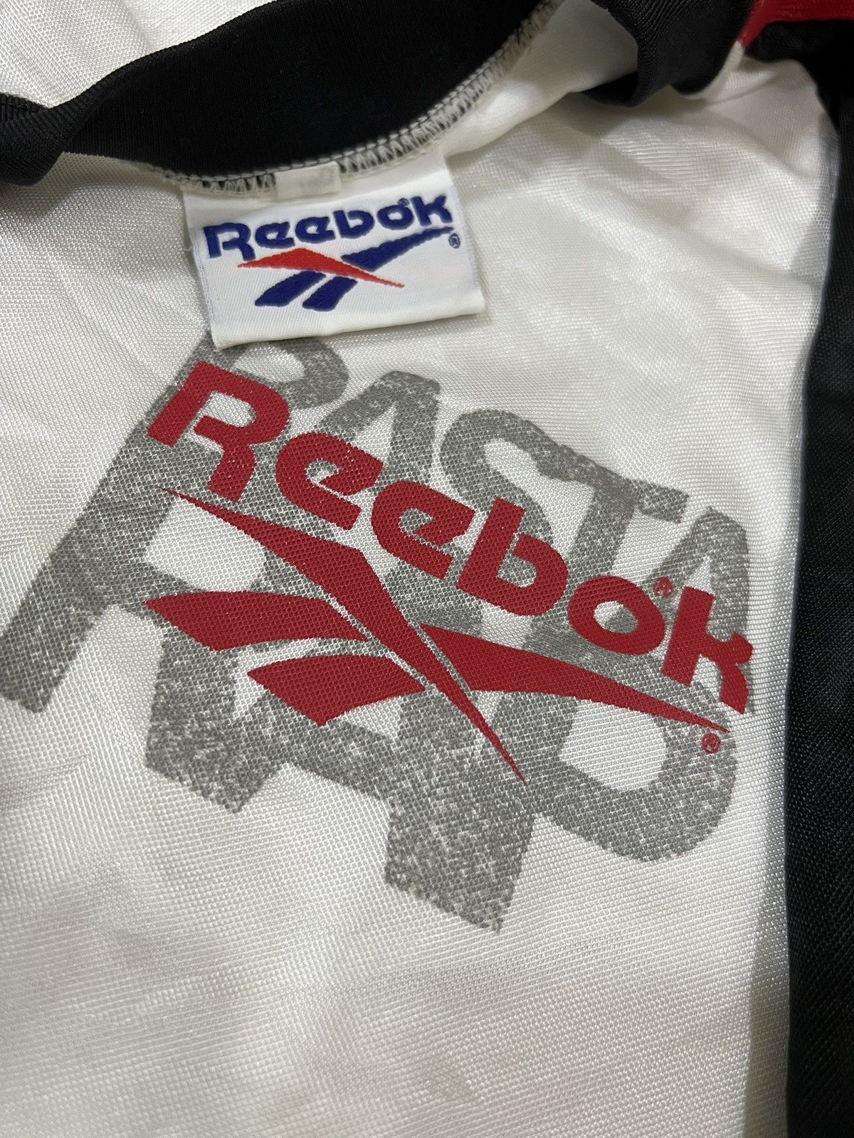 Rap Tees DOPE🔥80s Reebok Rasta Rap Reggae HipHop Jersey Size US L / EU 52-54 / 3 - 5 Thumbnail