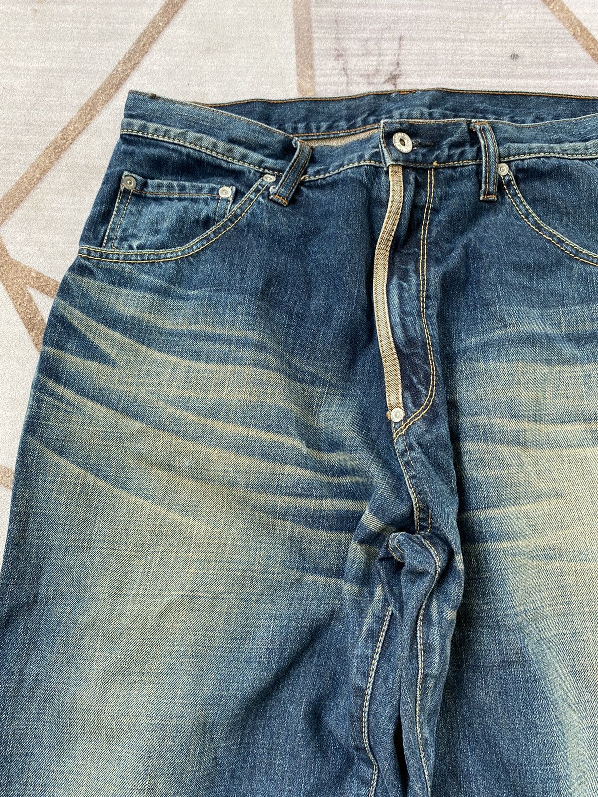 MasterPiece Vintage Masterpiece by Hectic Denim Jeans Size US 33 - 13 Thumbnail