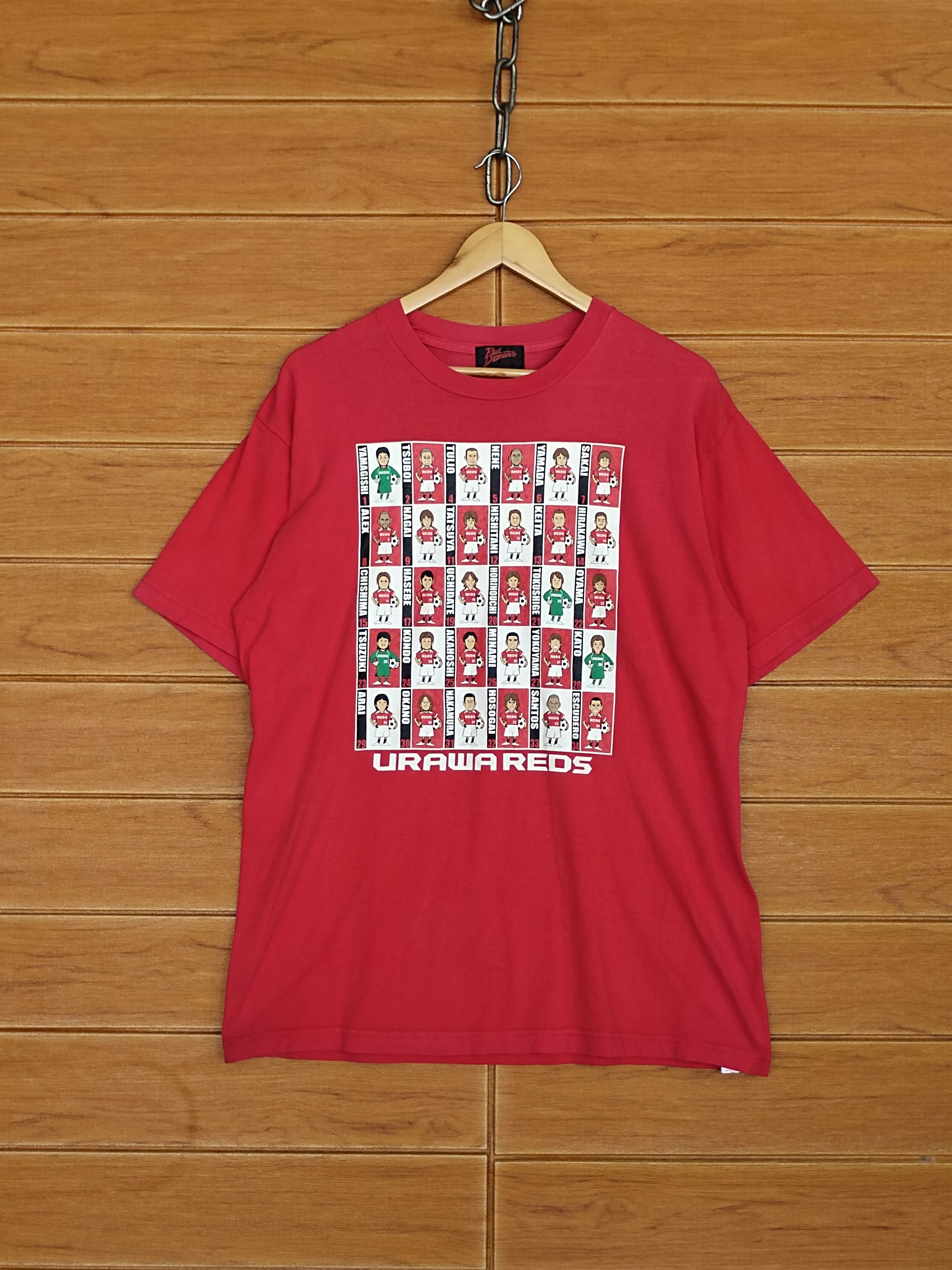 Vintage Vintage URAWA REDS line Up Player Japan Football Club Size US L / EU 52-54 / 3 - 1 Thumbnail