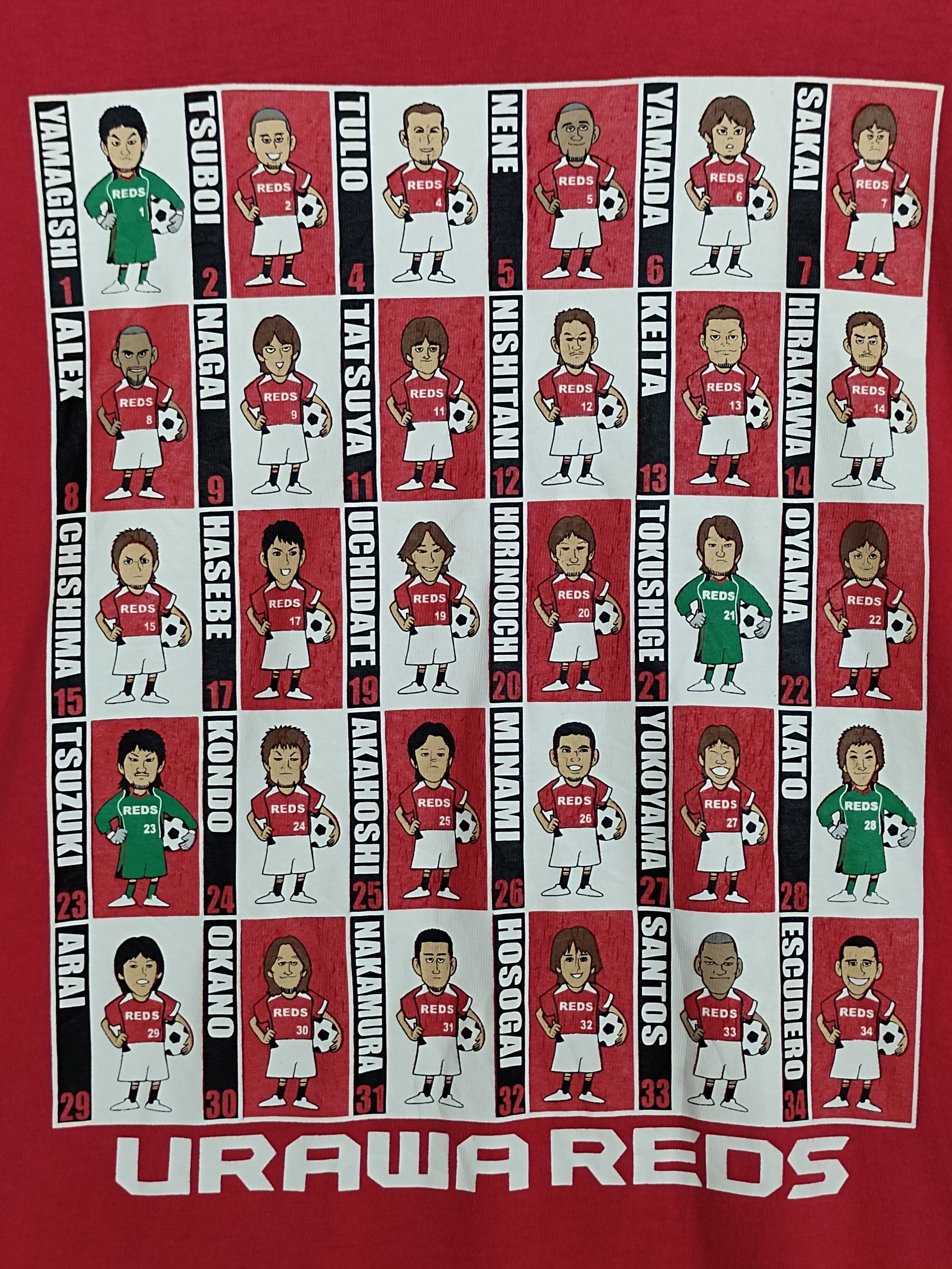 Vintage Vintage URAWA REDS line Up Player Japan Football Club Size US L / EU 52-54 / 3 - 7 Thumbnail