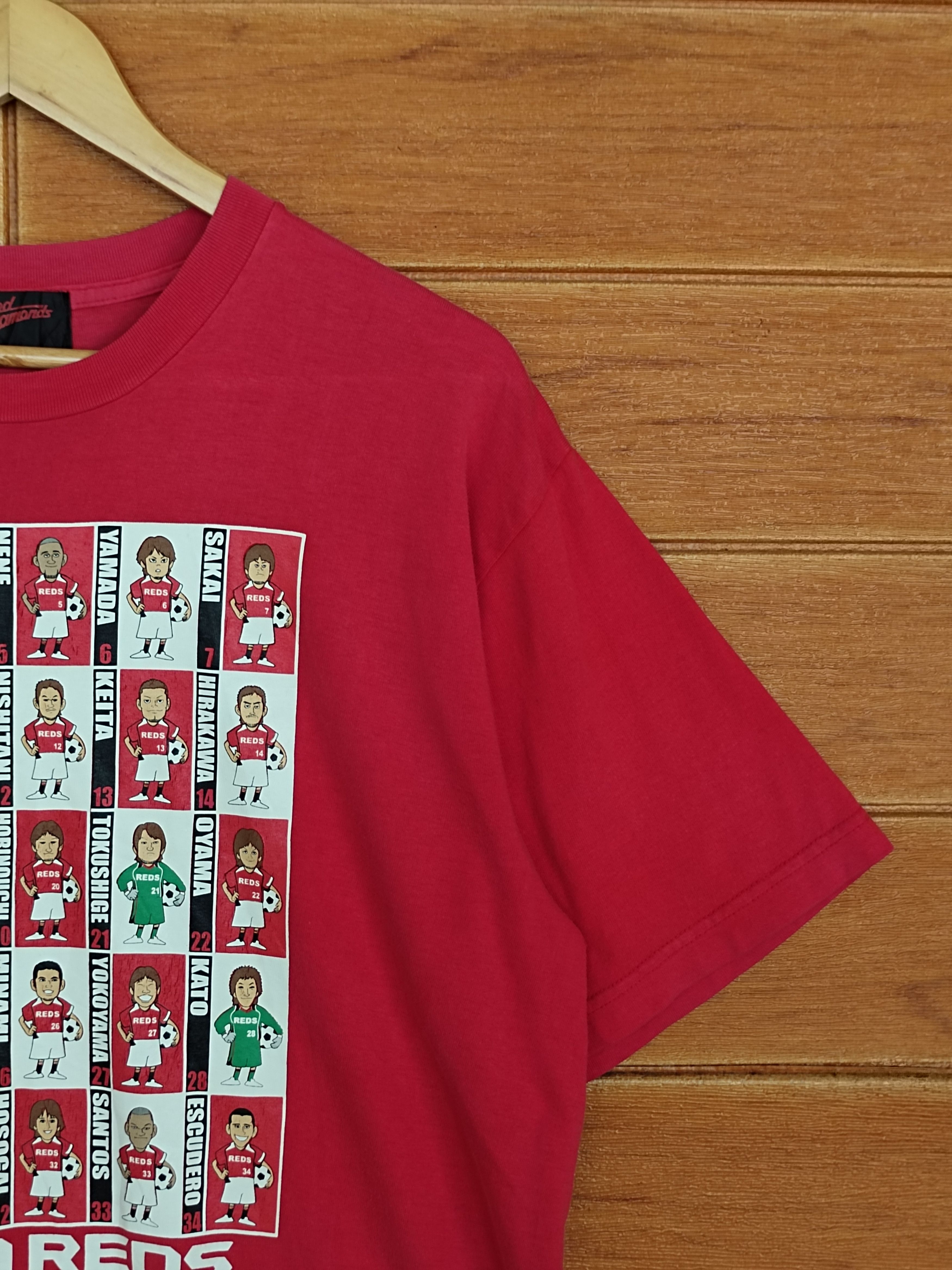 Vintage Vintage URAWA REDS line Up Player Japan Football Club Size US L / EU 52-54 / 3 - 3 Thumbnail