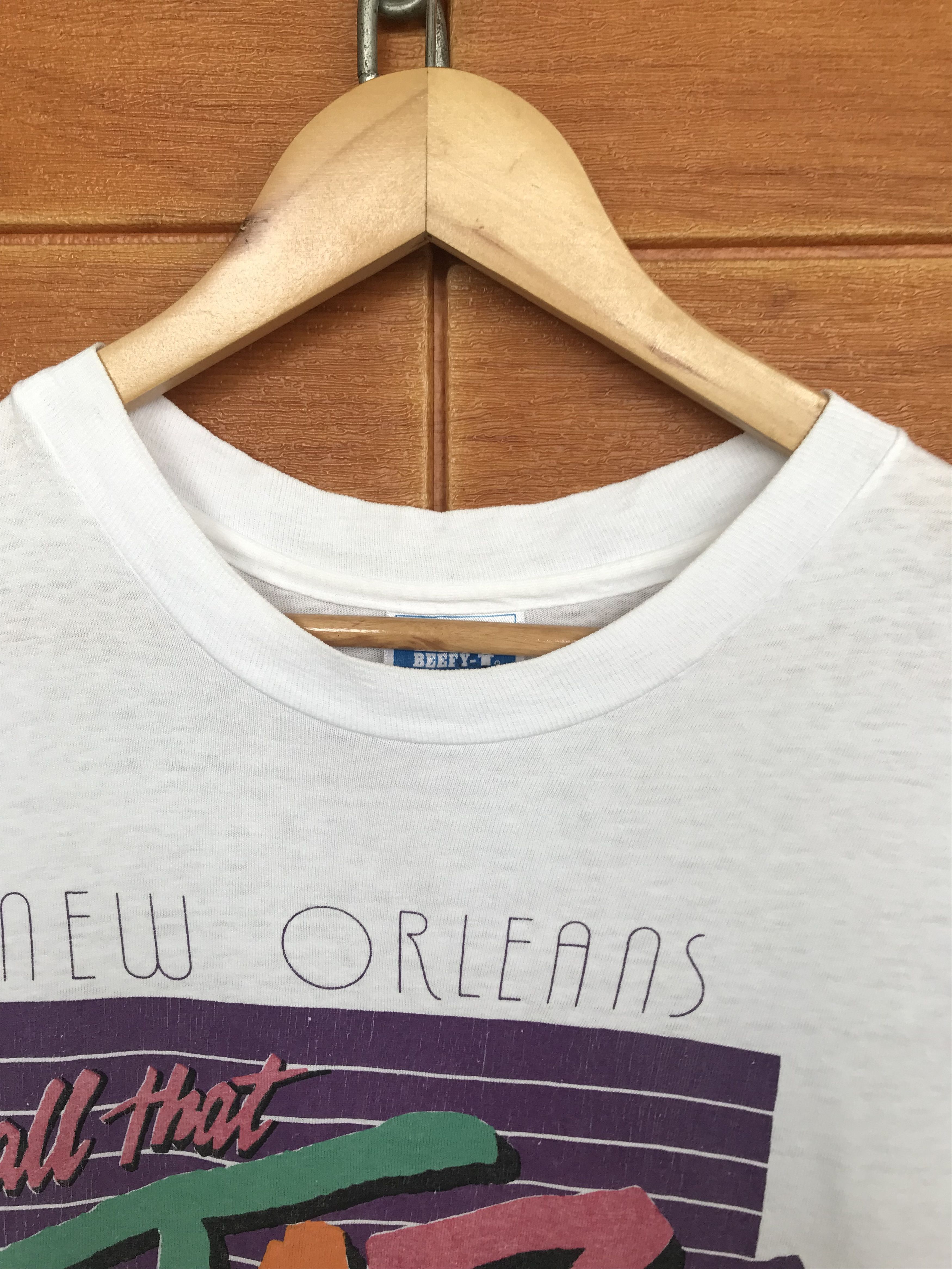 Vintage 90s NEW ORLEANS JAZZ French Quarter Graphic Art Size US M / EU 48-50 / 2 - 3 Thumbnail
