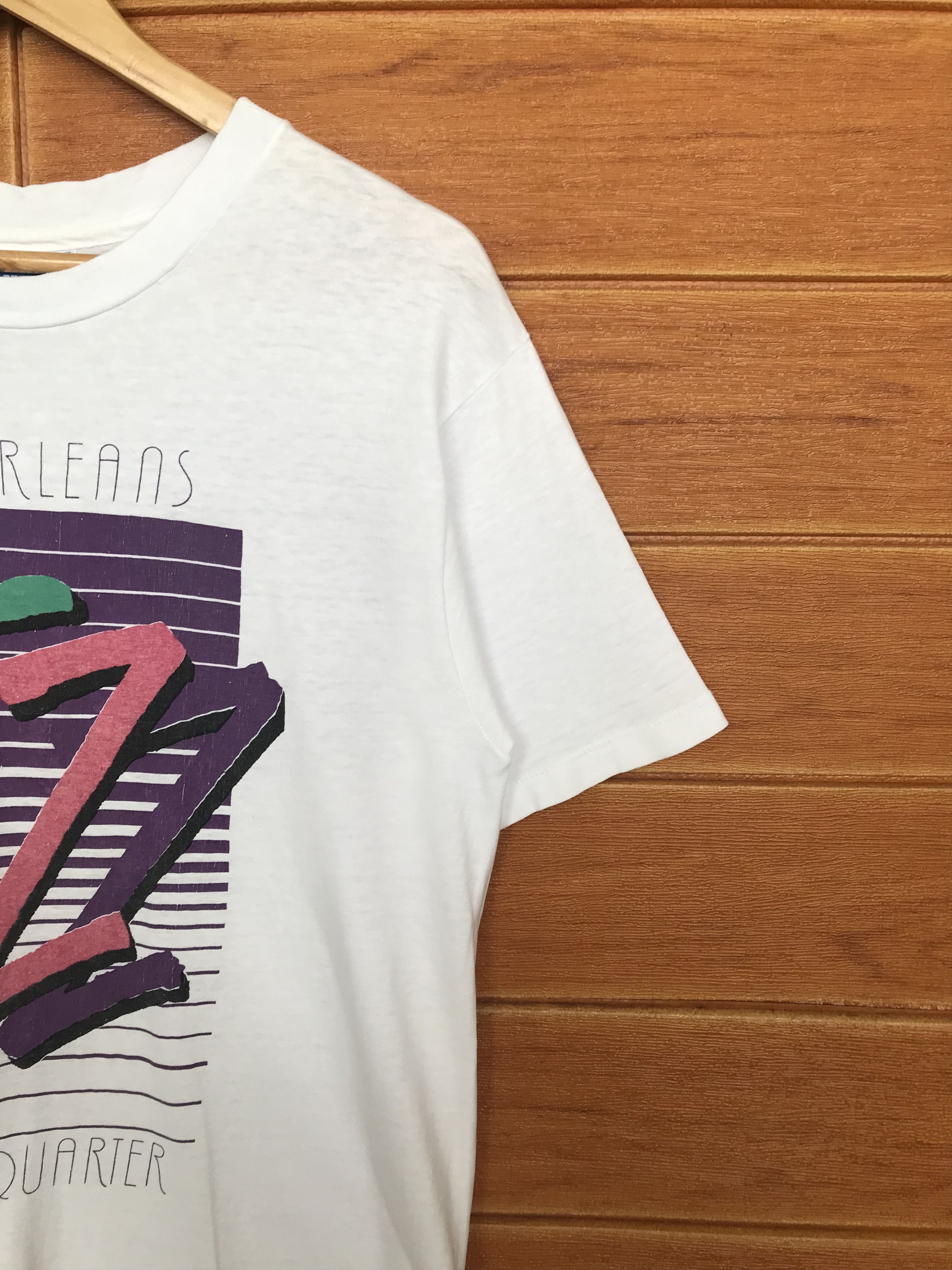 Vintage 90s NEW ORLEANS JAZZ French Quarter Graphic Art Size US M / EU 48-50 / 2 - 4 Thumbnail