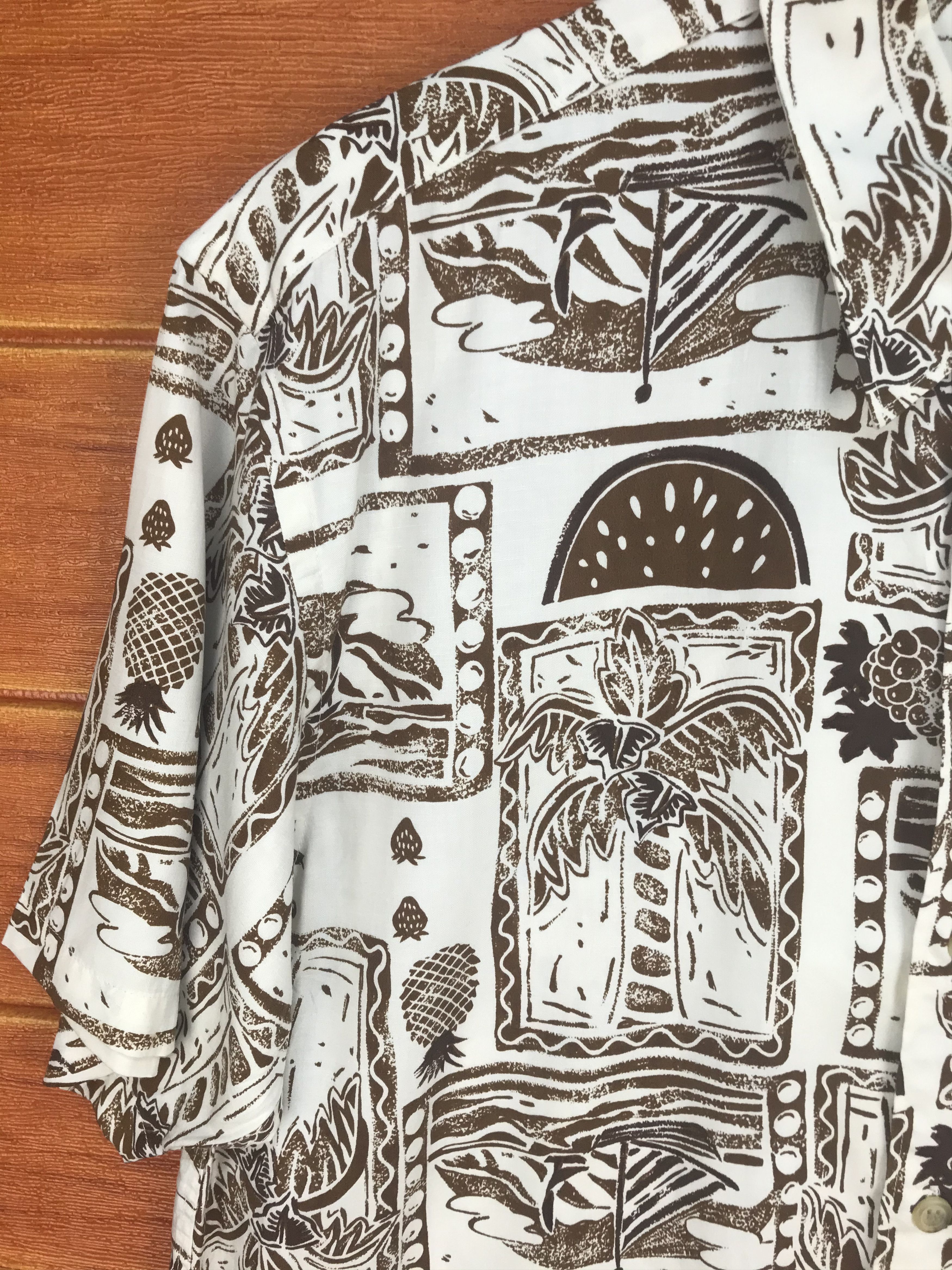 Chaps Ralph Lauren Vintage 90s CHAPS Ralph Lauren Hawaiian Shirt Size US M / EU 48-50 / 2 - 2 Thumbnail