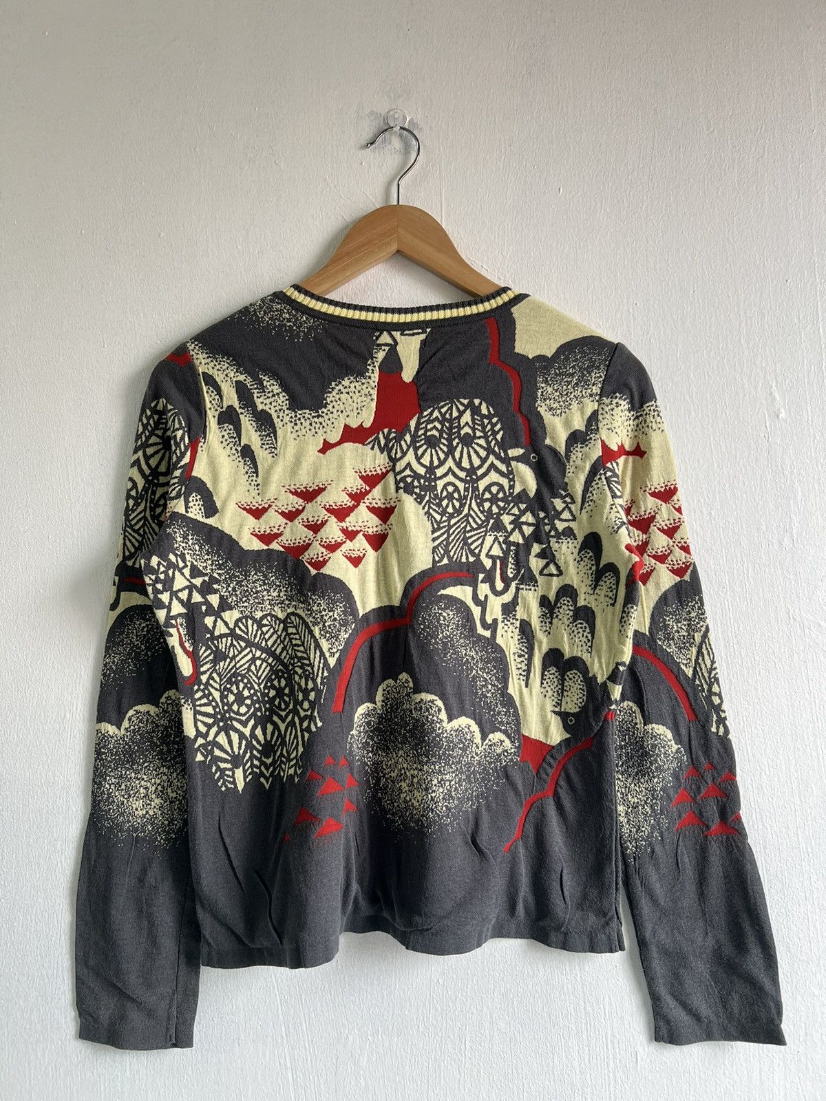 Hiroko Koshino Homme × Japanese Brand × Vintage VINTAGE HIROKO KOSHINO FULLPRINT TEE Size S / US 4 / IT 40 - 10 Thumbnail