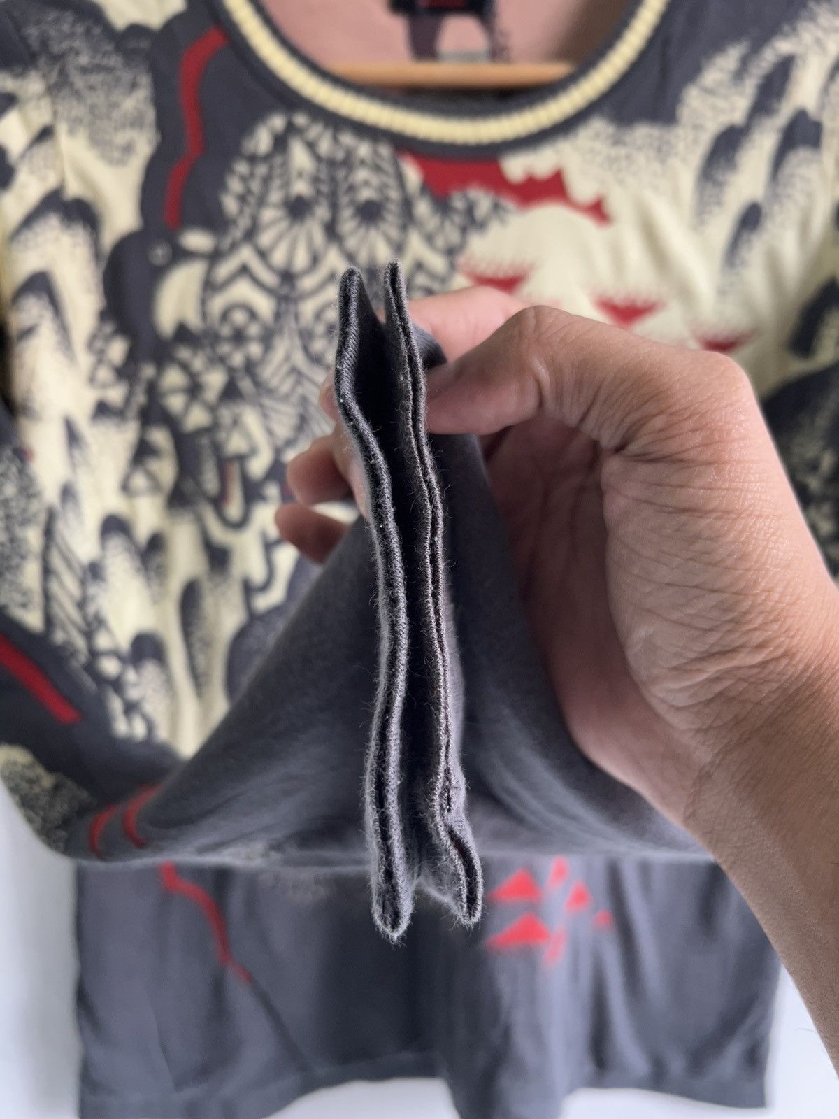 Hiroko Koshino Homme × Japanese Brand × Vintage VINTAGE HIROKO KOSHINO FULLPRINT TEE Size S / US 4 / IT 40 - 4 Thumbnail