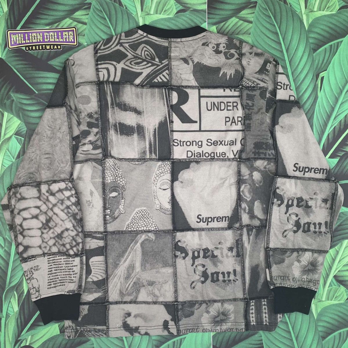Supreme Mosaic patchwork l/s top Size US M / EU 48-50 / 2 - 5 Thumbnail
