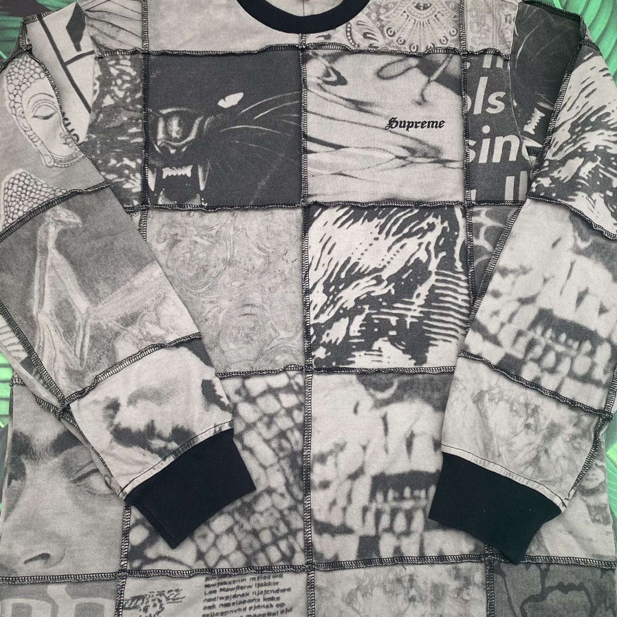 Supreme Mosaic patchwork l/s top Size US M / EU 48-50 / 2 - 3 Thumbnail