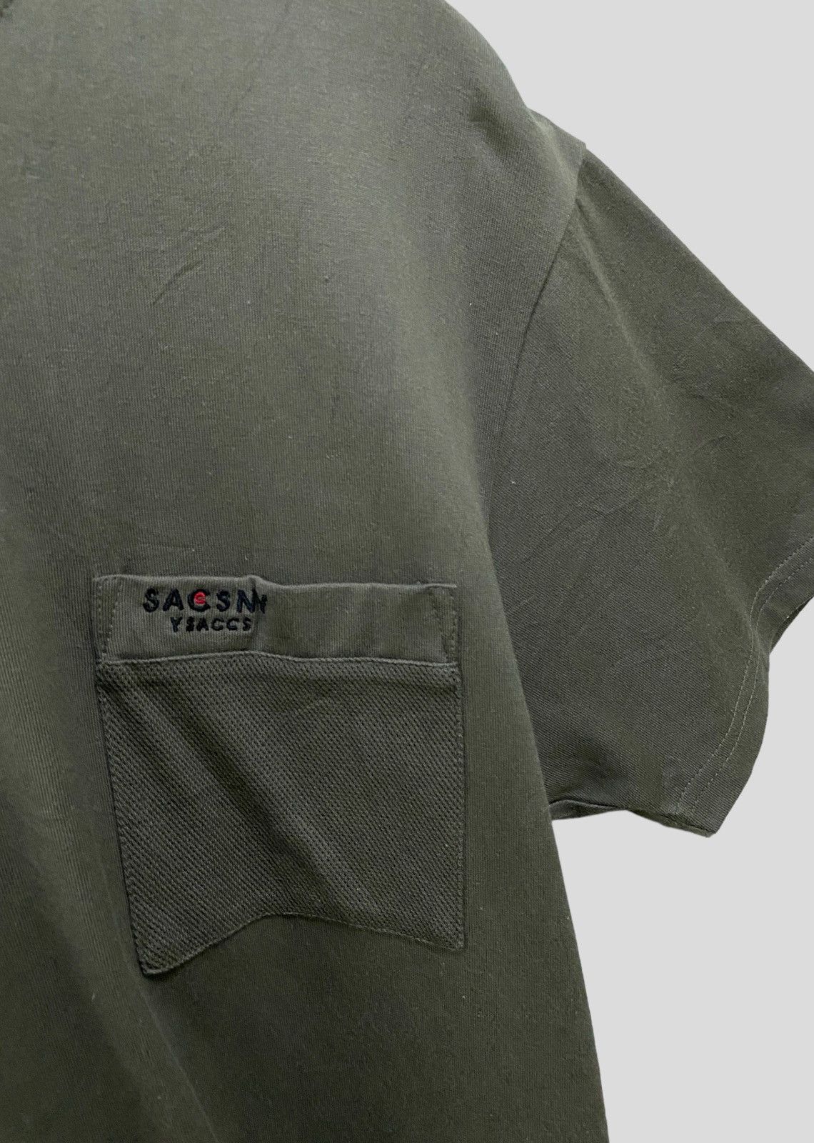 Vintage × Y's × Yohji Yamamoto VINTAGE SACSNY Y'SACCS SINGLE POCKET TSHIRT Size US M / EU 48-50 / 2 - 6 Thumbnail