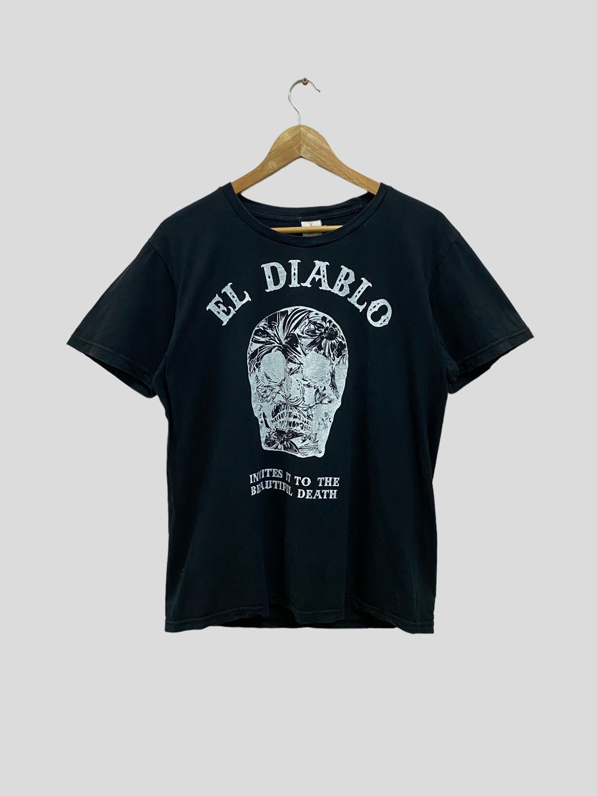 Designer × Japanese Brand EL DIABLO INVITES TO BEAUTIFUL DEATH TSHIRT Size US M / EU 48-50 / 2 - 1 Thumbnail