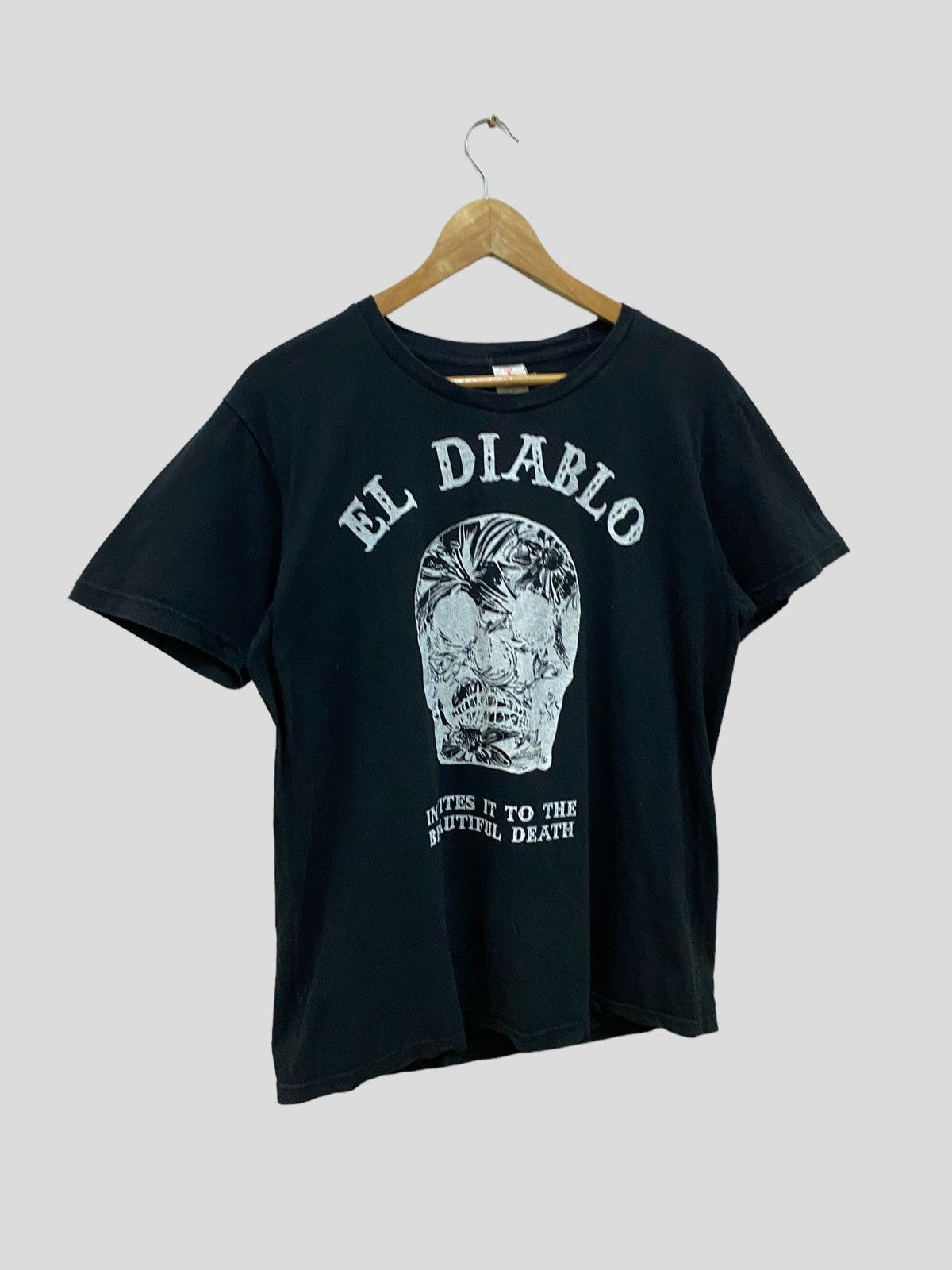 Designer × Japanese Brand EL DIABLO INVITES TO BEAUTIFUL DEATH TSHIRT Size US M / EU 48-50 / 2 - 3 Thumbnail