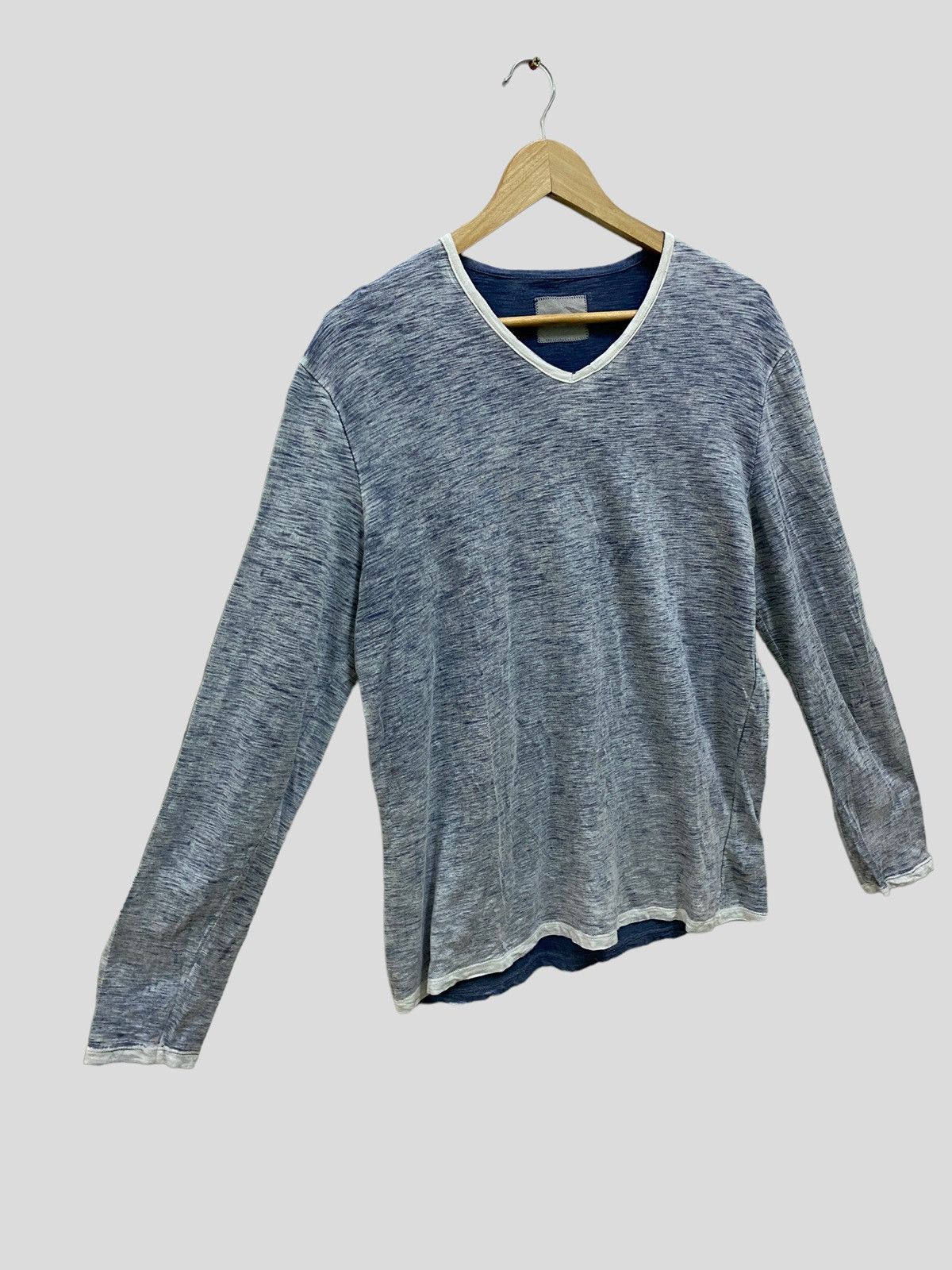 Designer × Japanese Brand × Vintage Vintage ARTISAN LONG SLEEVES WITH LINE V COLLAR Size US M / EU 48-50 / 2 - 4 Thumbnail
