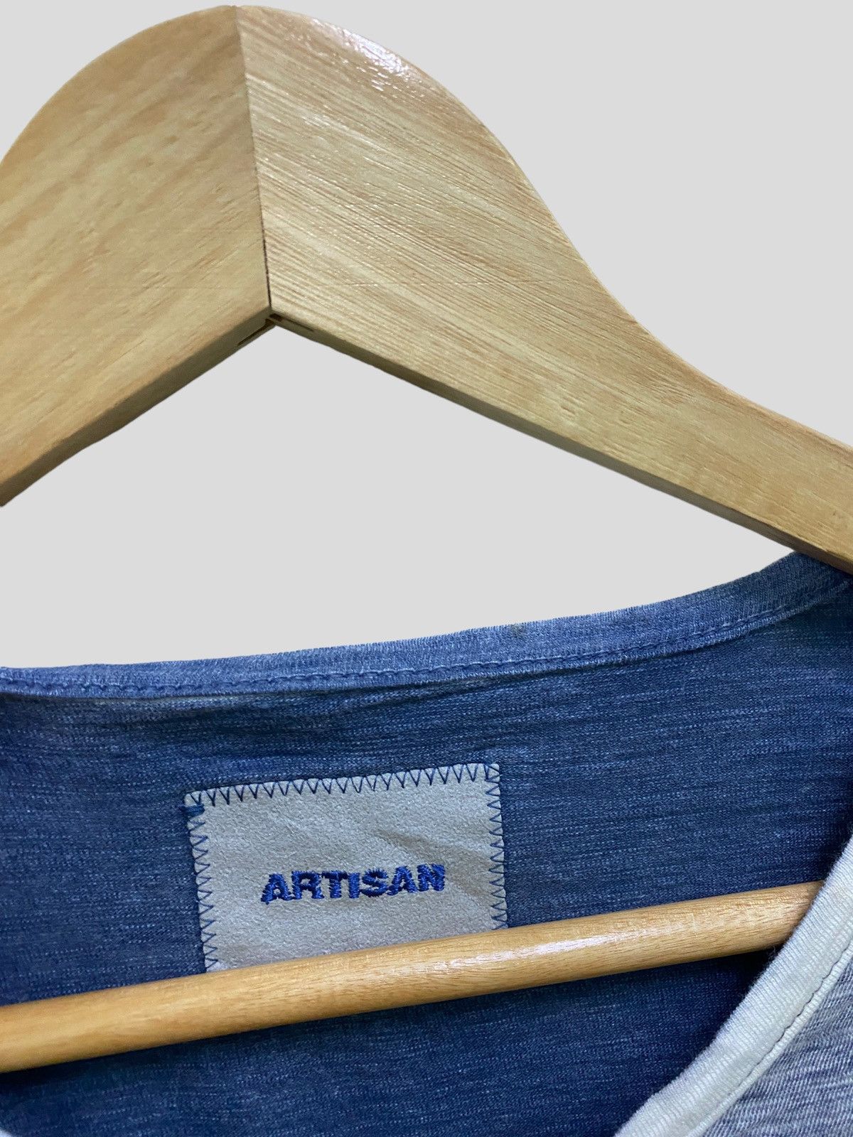 Designer × Japanese Brand × Vintage Vintage ARTISAN LONG SLEEVES WITH LINE V COLLAR Size US M / EU 48-50 / 2 - 6 Thumbnail