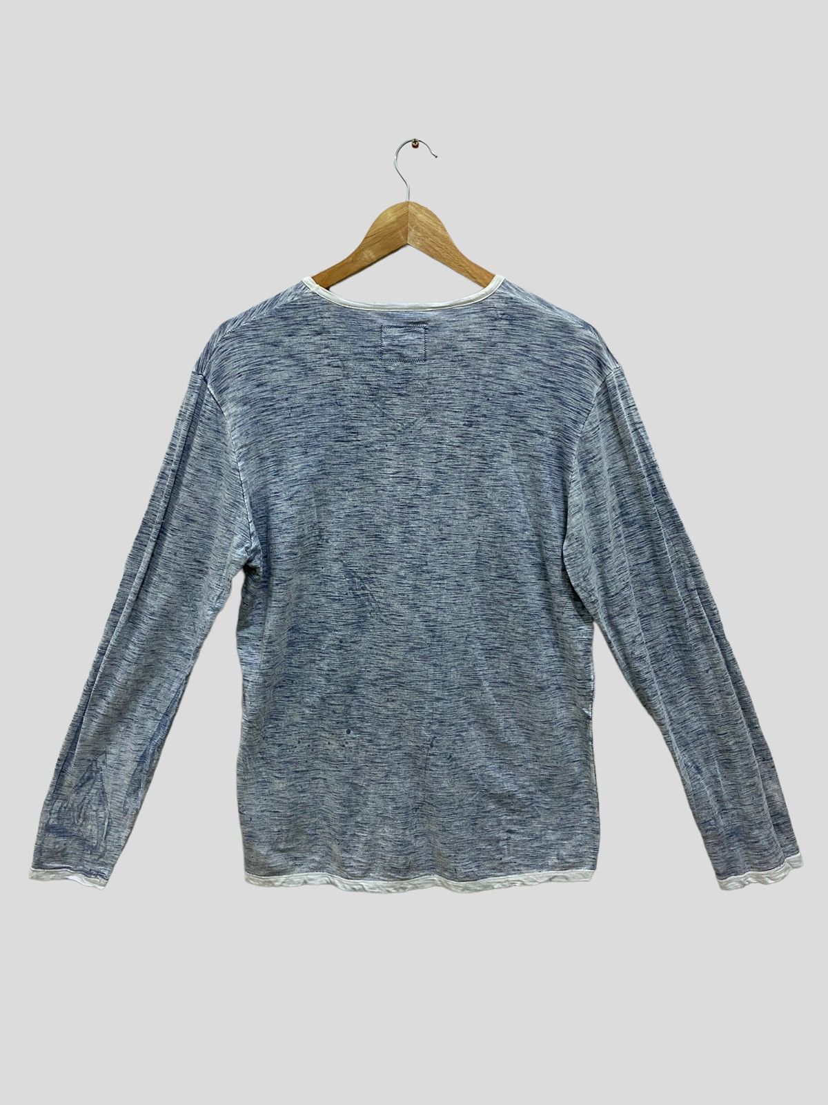 Designer × Japanese Brand × Vintage Vintage ARTISAN LONG SLEEVES WITH LINE V COLLAR Size US M / EU 48-50 / 2 - 2 Thumbnail