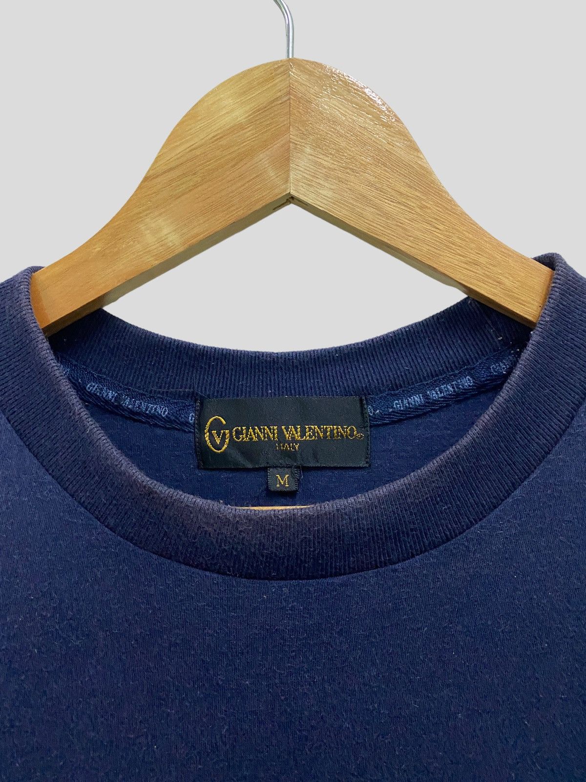 Gianni Valentino × Vintage VINTAGE GIANNI VALENTINO MARINE EMBROIDERED FADED TSHIRT Size US S / EU 44-46 / 1 - 5 Thumbnail