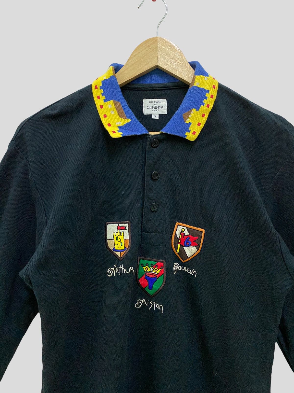 Jean Charles De Castelbajac × Vintage VINTAGE JEAN CHARLES DE CASTELBAJAC POLO LONG SLEEVES Size US S / EU 44-46 / 1 - 4 Thumbnail