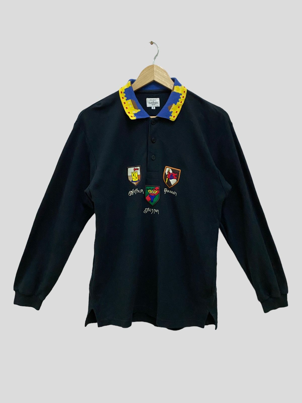 Jean Charles De Castelbajac × Vintage VINTAGE JEAN CHARLES DE CASTELBAJAC POLO LONG SLEEVES Size US S / EU 44-46 / 1 - 1 Thumbnail