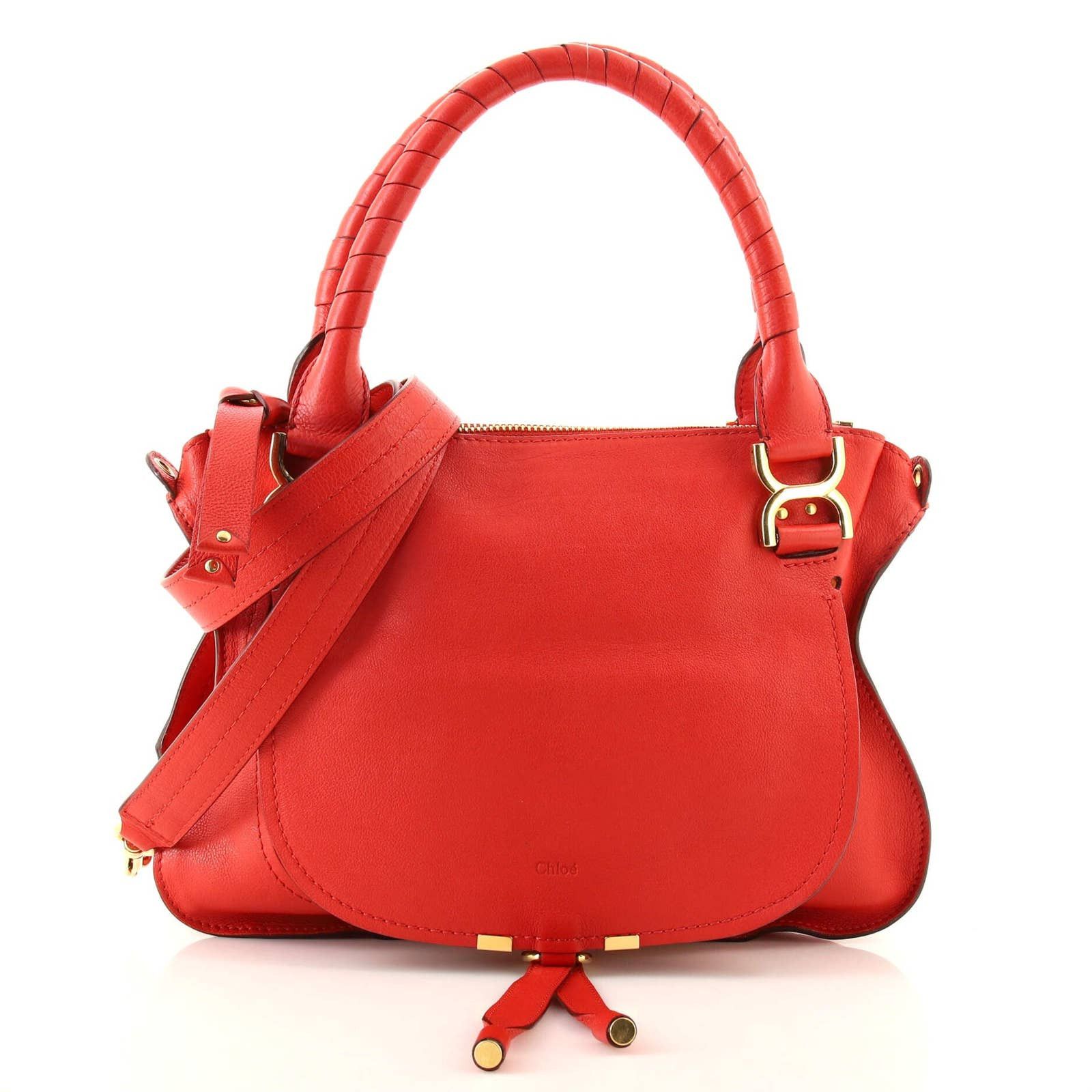 Chloe Marcie Nude Satchel Leather Medium Grailed