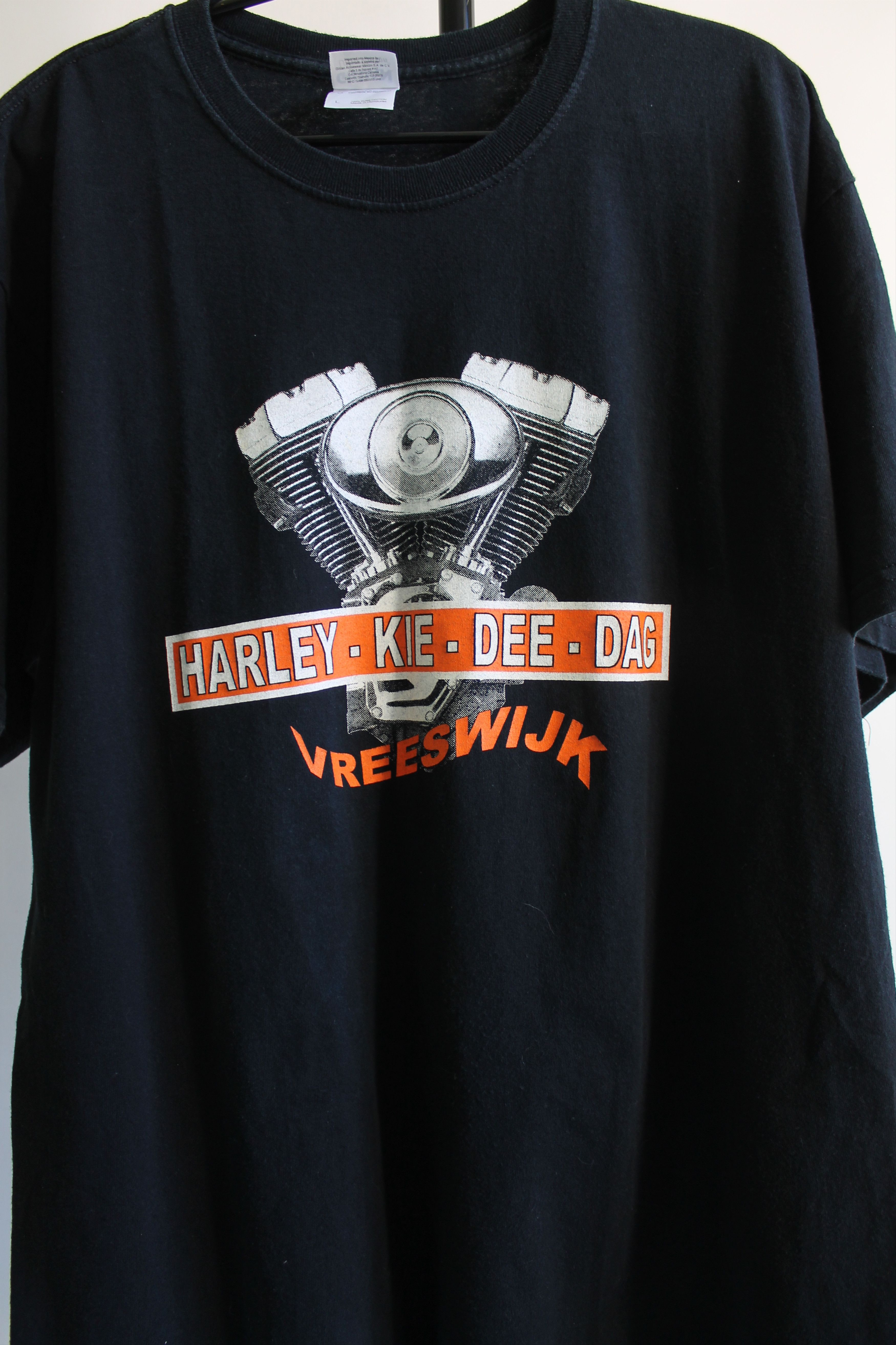 Harley Davidson Vintage Moto T Shirt Harley Vreesvijk Ultra Cotton Size US L / EU 52-54 / 3 - 2 Thumbnail