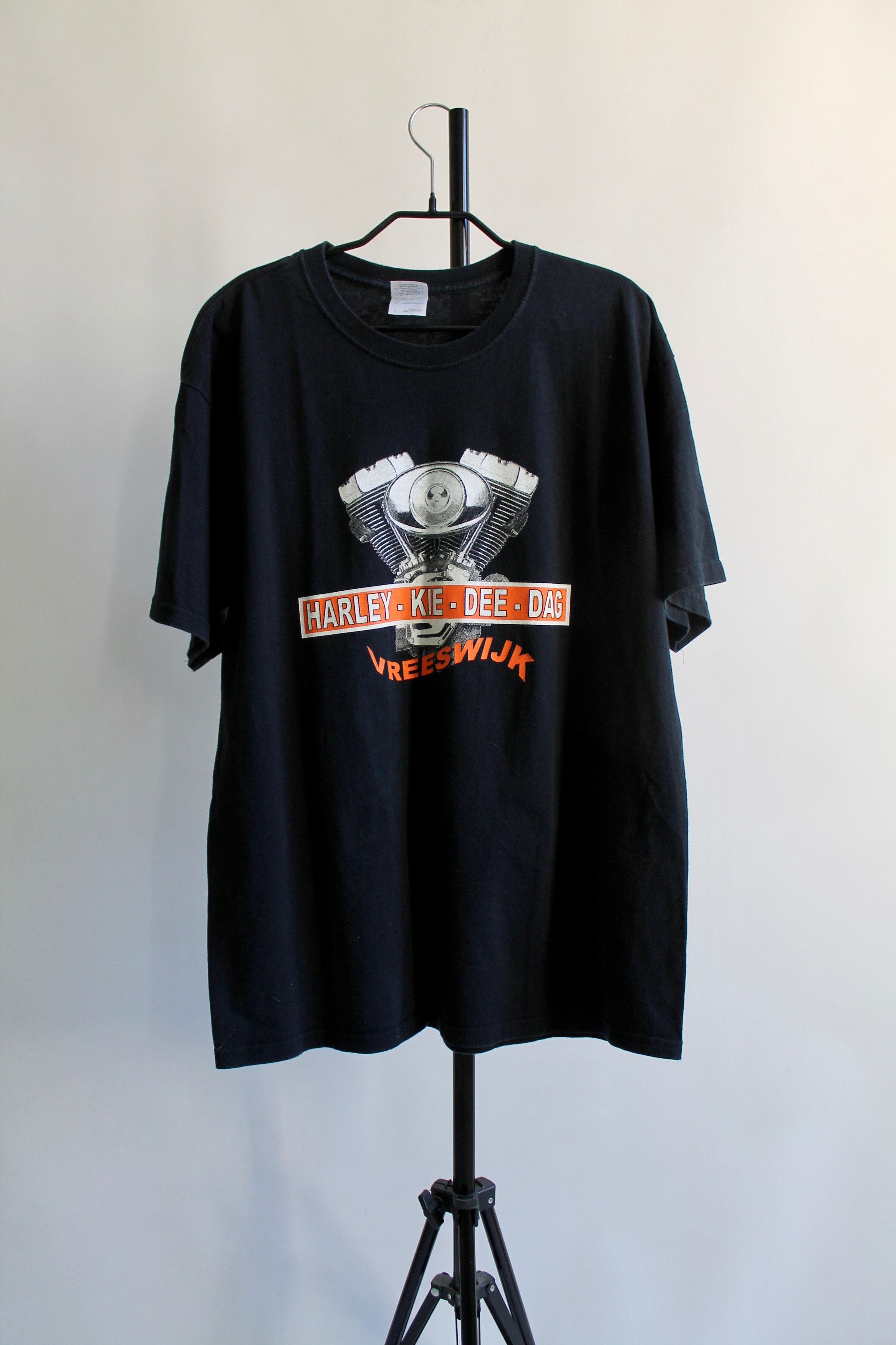 Harley Davidson Vintage Moto T Shirt Harley Vreesvijk Ultra Cotton Size US L / EU 52-54 / 3 - 1 Thumbnail