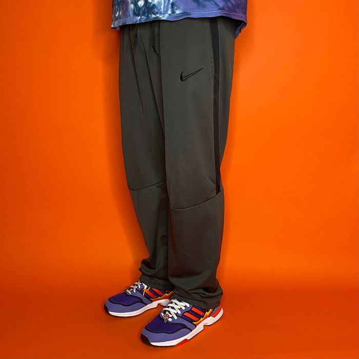 Nike Gray Nike Sweatpants Black Swoosh Baggy Fit Grailed