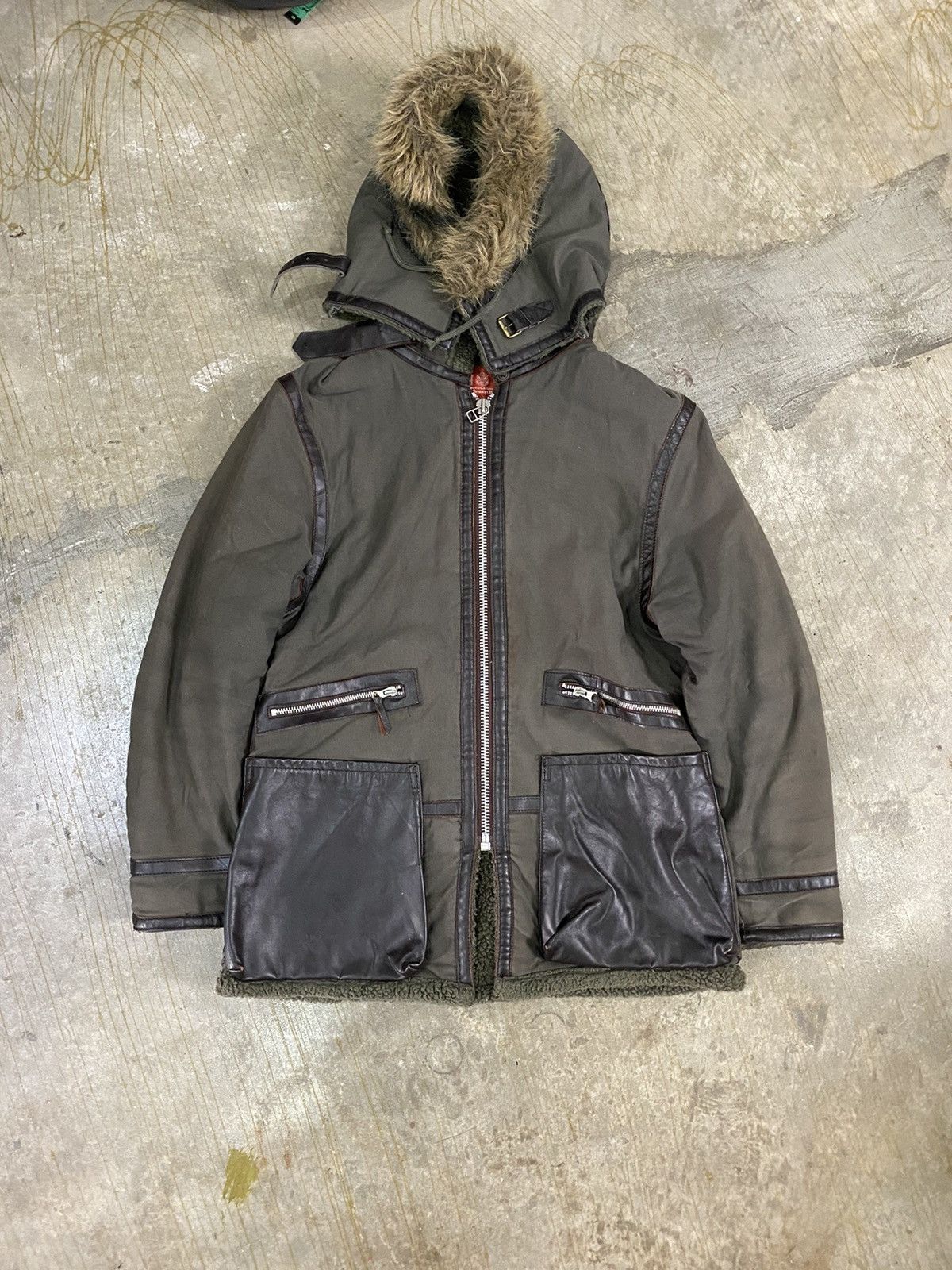 Avirex × Pelle Pelle Vtg Avirex B7 alaskan Sherpa cowhide Leather trim jacket Size US S / EU 44-46 / 1 - 2 Thumbnail