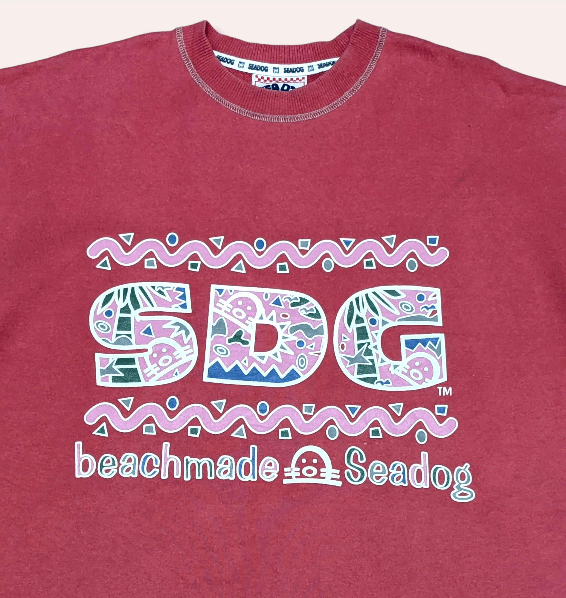 Billabong × Japanese Brand × Vintage Vintage Beachmade Seadog Surf Pullover Sweatshirt Size US M / EU 48-50 / 2 - 5 Thumbnail