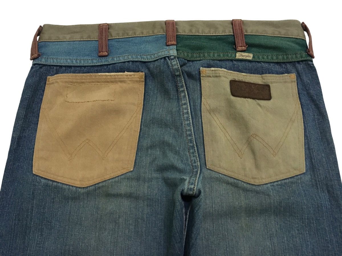 If Six Was Nine × Le Grande Bleu (L.G.B.) × Wrangler Very Rare Design Vintage Brand Wrangler Flared Jeans 1990s Size US 34 / EU 50 - 4 Thumbnail