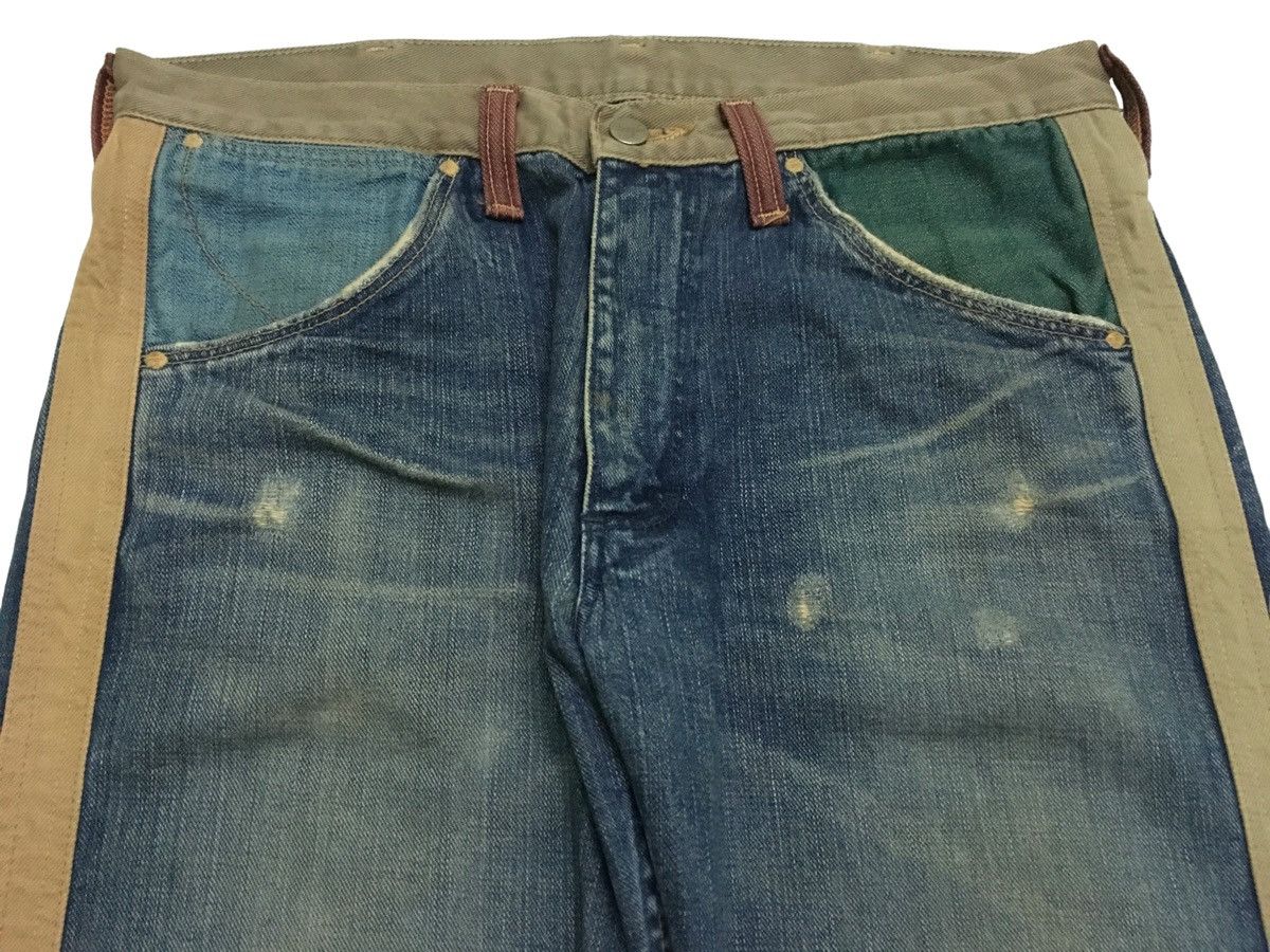 If Six Was Nine × Le Grande Bleu (L.G.B.) × Wrangler Very Rare Design Vintage Brand Wrangler Flared Jeans 1990s Size US 34 / EU 50 - 3 Thumbnail