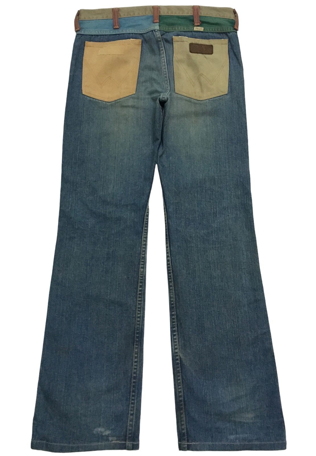 If Six Was Nine × Le Grande Bleu (L.G.B.) × Wrangler Very Rare Design Vintage Brand Wrangler Flared Jeans 1990s Size US 34 / EU 50 - 2 Thumbnail