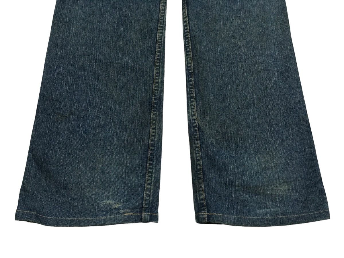 If Six Was Nine × Le Grande Bleu (L.G.B.) × Wrangler Very Rare Design Vintage Brand Wrangler Flared Jeans 1990s Size US 34 / EU 50 - 7 Thumbnail