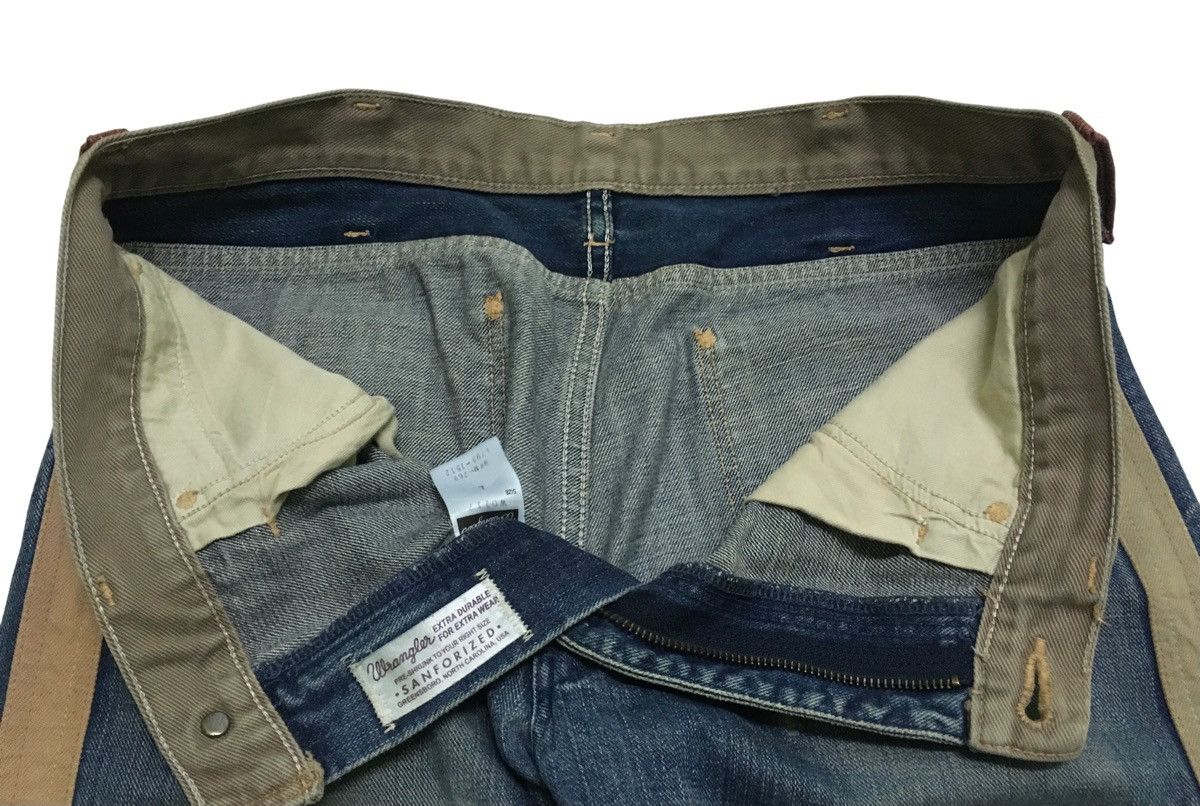 If Six Was Nine × Le Grande Bleu (L.G.B.) × Wrangler Very Rare Design Vintage Brand Wrangler Flared Jeans 1990s Size US 34 / EU 50 - 9 Thumbnail