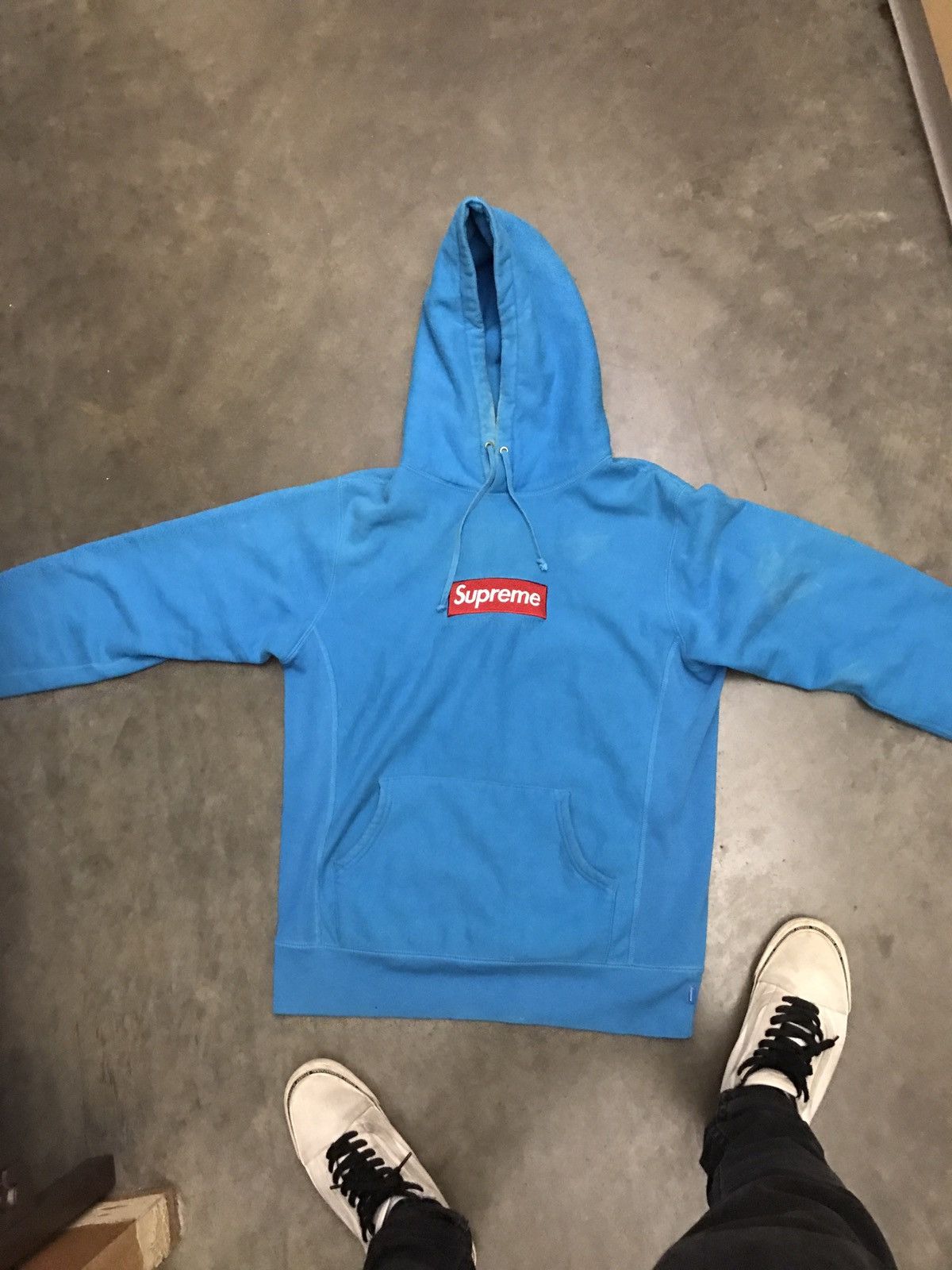 Supreme Box Logo Crewneck Blue Size Large FW22 In Hand Tyler The Creator  Goblin