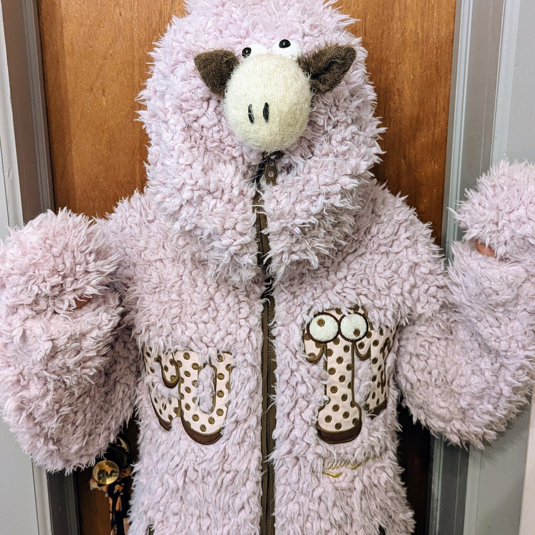 Sheep fleece hoodie hotsell