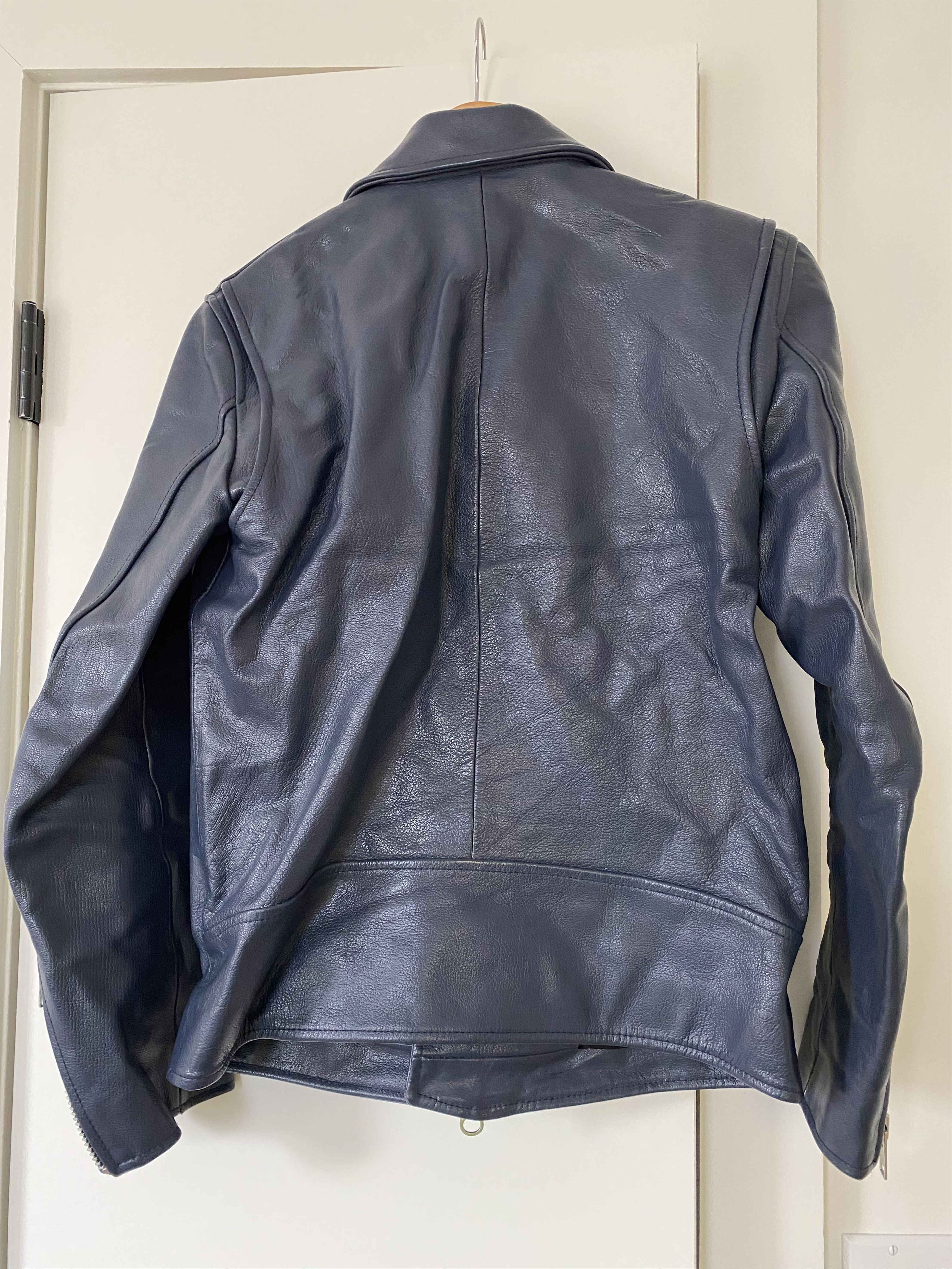 Temple Of Jawnz Double Rider Leather Jacket DR3 Navy Goatskin - Stock 45 Size US S / EU 44-46 / 1 - 2 Preview
