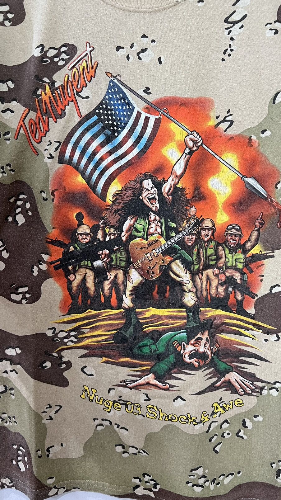 Band Tees 2003 Ted Nugent “Nuge 03 Shock & Awe” Tour Tee Size XL Size US XL / EU 56 / 4 - 3 Thumbnail