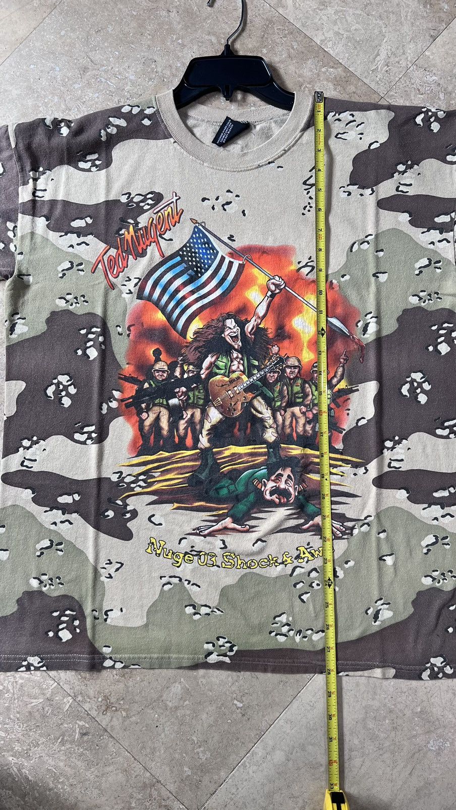 Band Tees 2003 Ted Nugent “Nuge 03 Shock & Awe” Tour Tee Size XL Size US XL / EU 56 / 4 - 6 Thumbnail