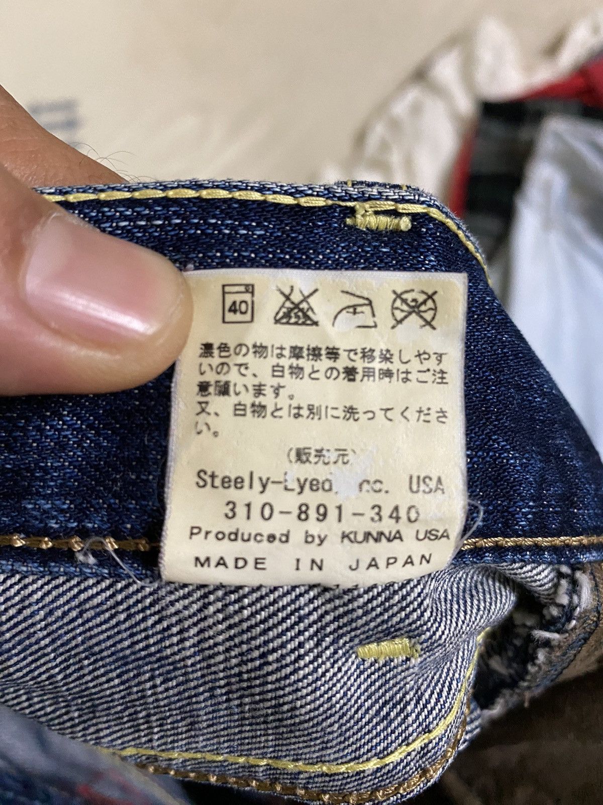 Japanese Brand × Vintage Vintage Thrashed Kunna Distressed Denim Pants Size 30" / US 8 / IT 44 - 16 Thumbnail