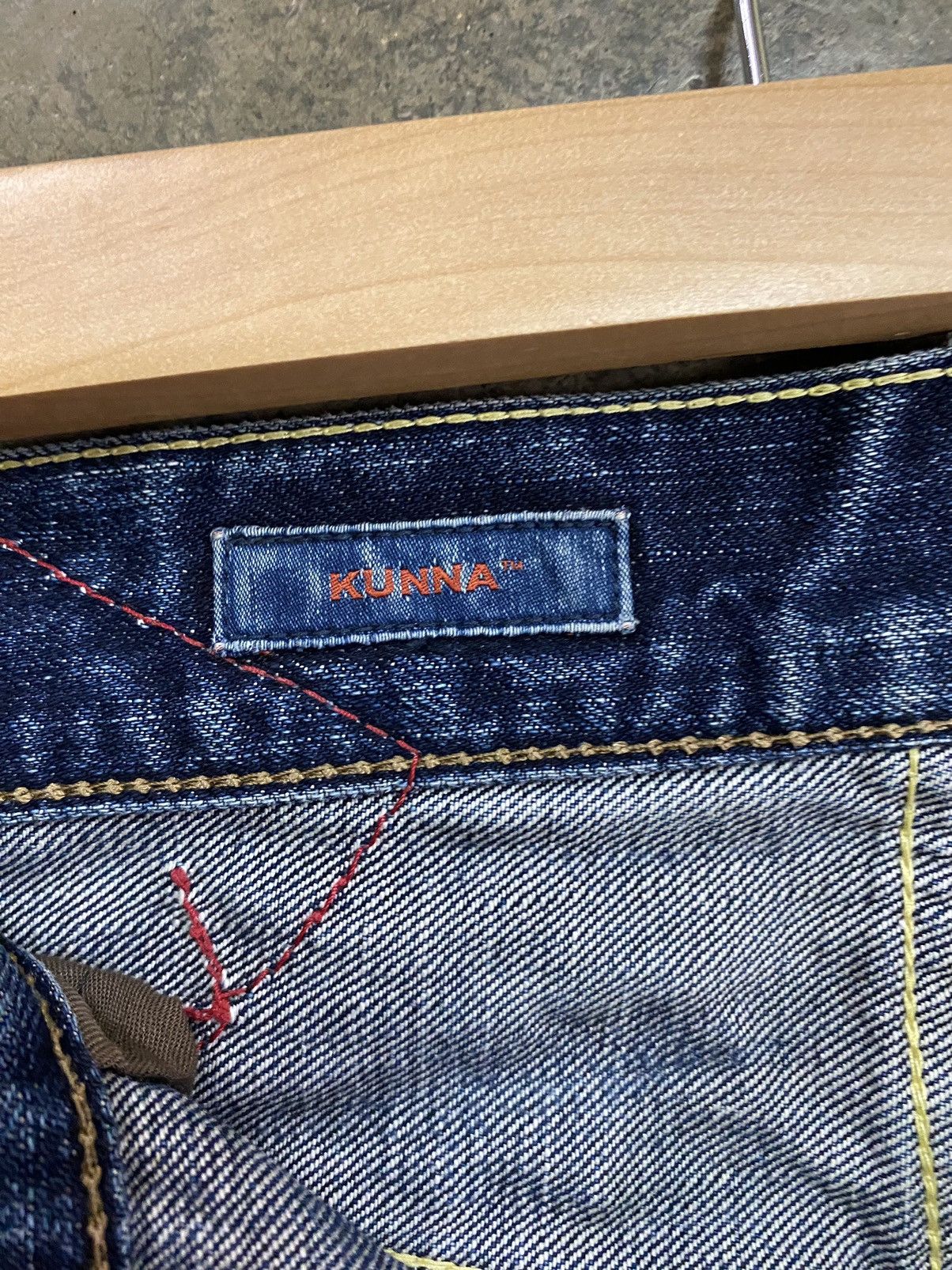 Japanese Brand × Vintage Vintage Thrashed Kunna Distressed Denim Pants Size 30" / US 8 / IT 44 - 9 Thumbnail