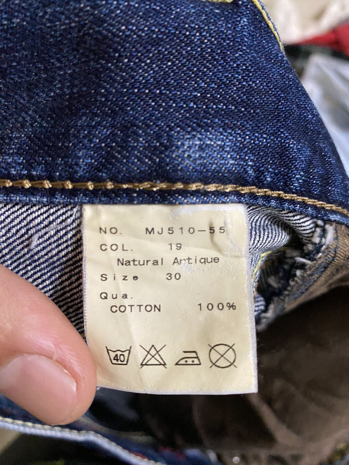 Japanese Brand × Vintage Vintage Thrashed Kunna Distressed Denim Pants Size 30" / US 8 / IT 44 - 15 Thumbnail