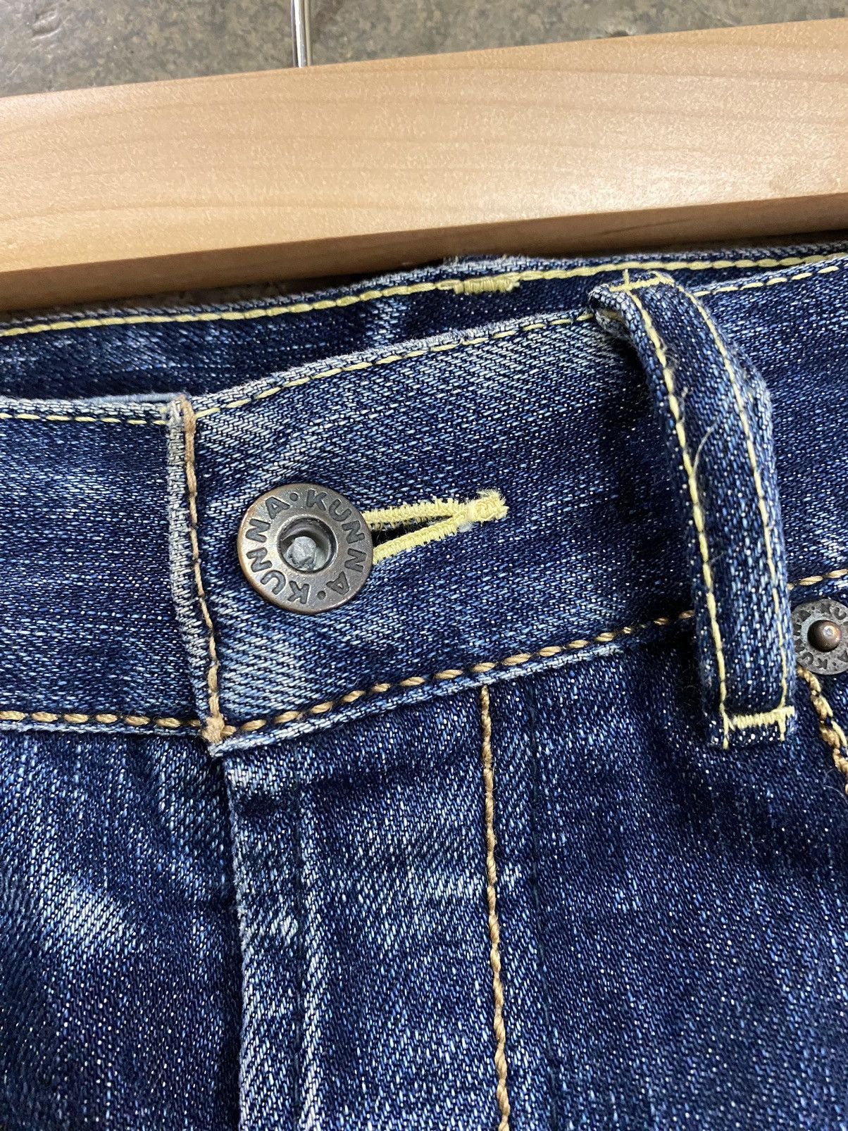 Japanese Brand × Vintage Vintage Thrashed Kunna Distressed Denim Pants Size 30" / US 8 / IT 44 - 7 Thumbnail