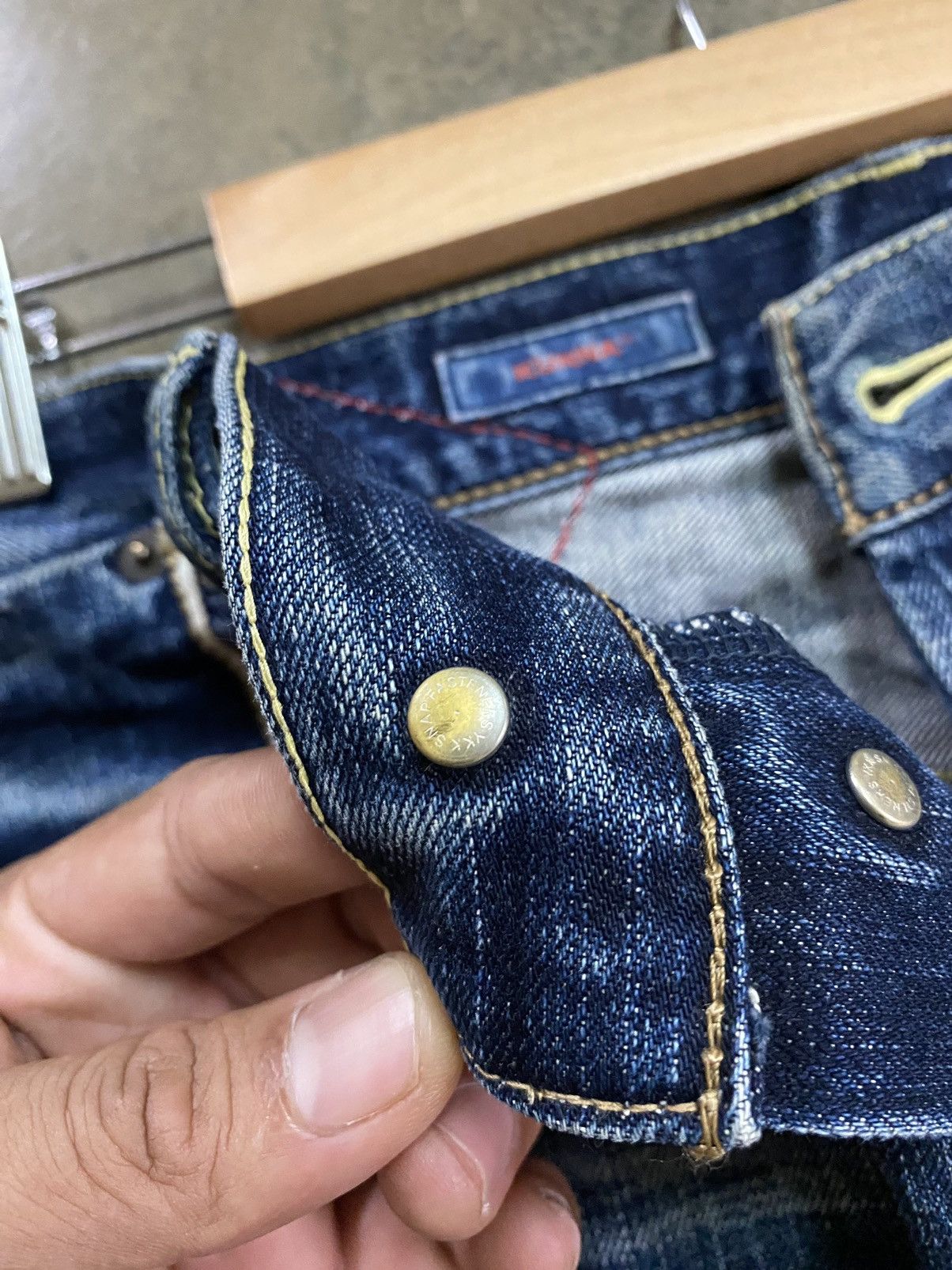 Japanese Brand × Vintage Vintage Thrashed Kunna Distressed Denim Pants Size 30" / US 8 / IT 44 - 10 Thumbnail